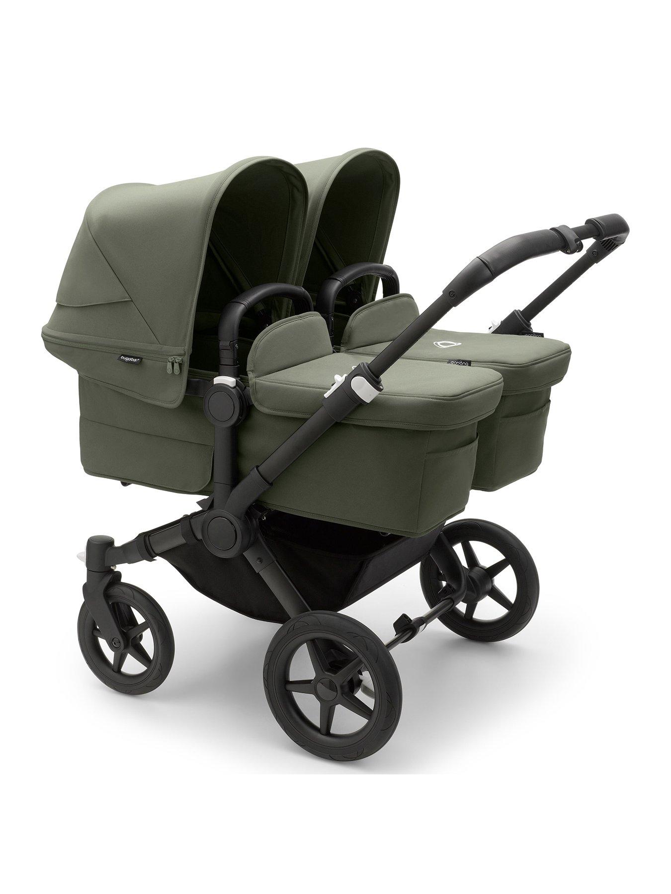 bugaboo-donkey-5-twin-complete-pushchair-blackforest-green-forest-green