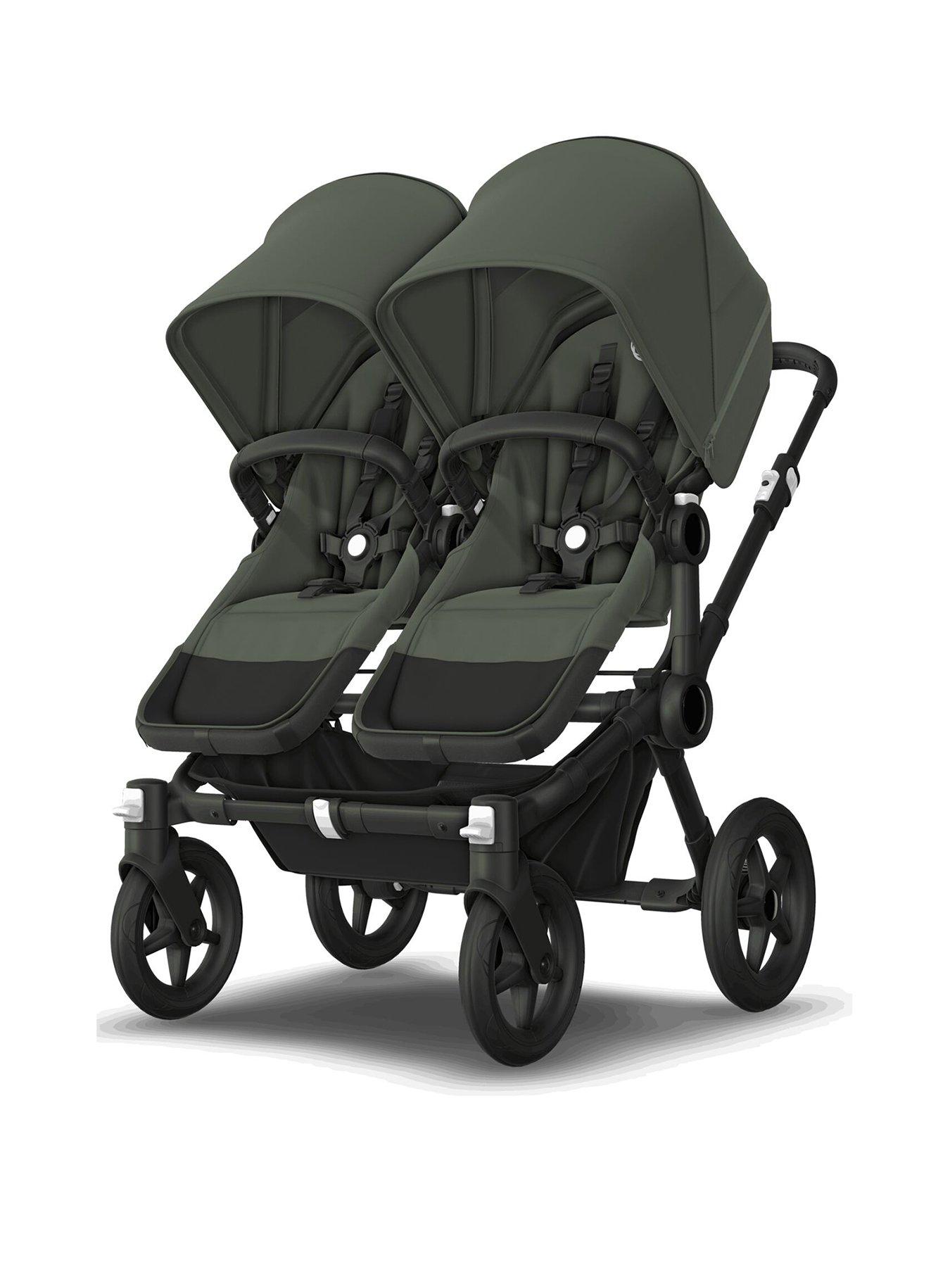 bugaboo-donkey-5-twin-complete-pushchair-blackforest-green-forest-greenstillFront