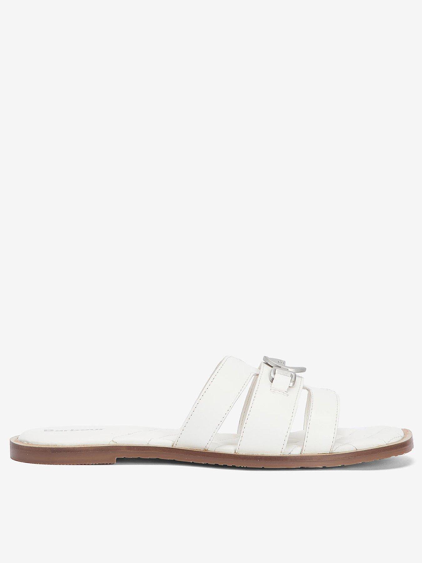 barbour-ives-mule-flat-sandal-white