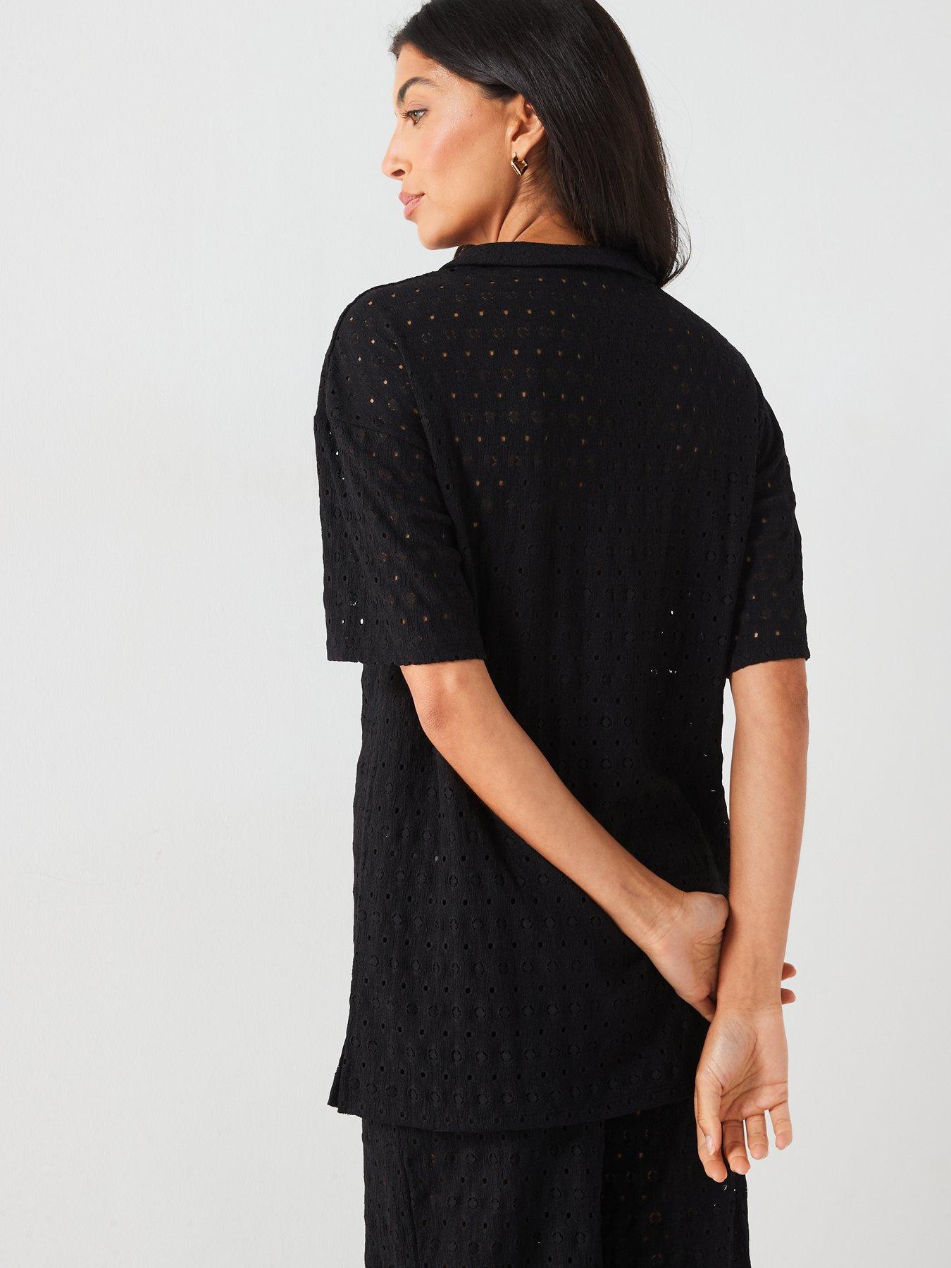 v-by-very-crochet-longline-split-top-blacknbspstillFront