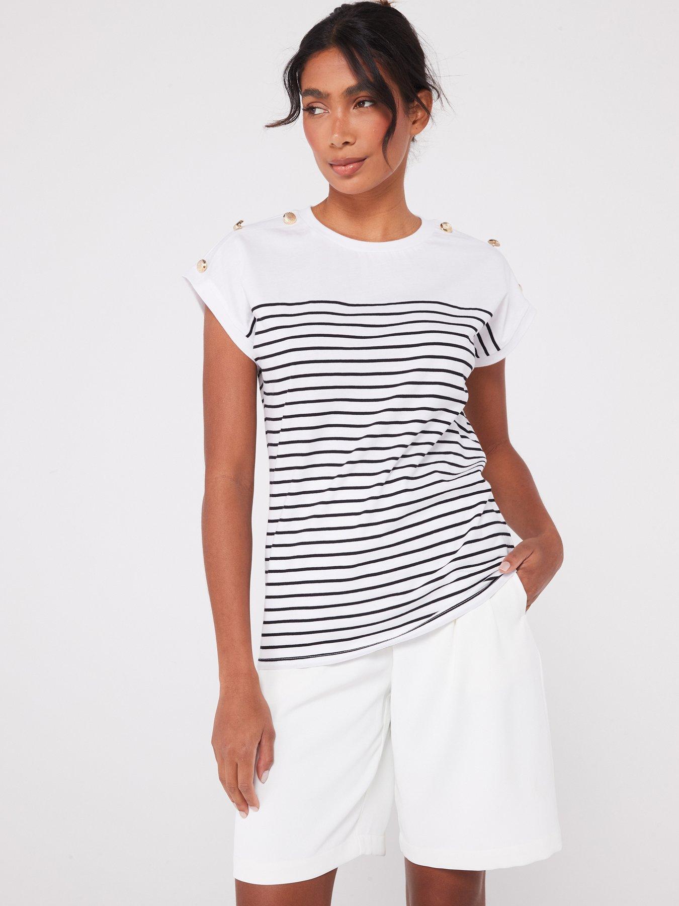 everyday-striped-military-top-whitemulti