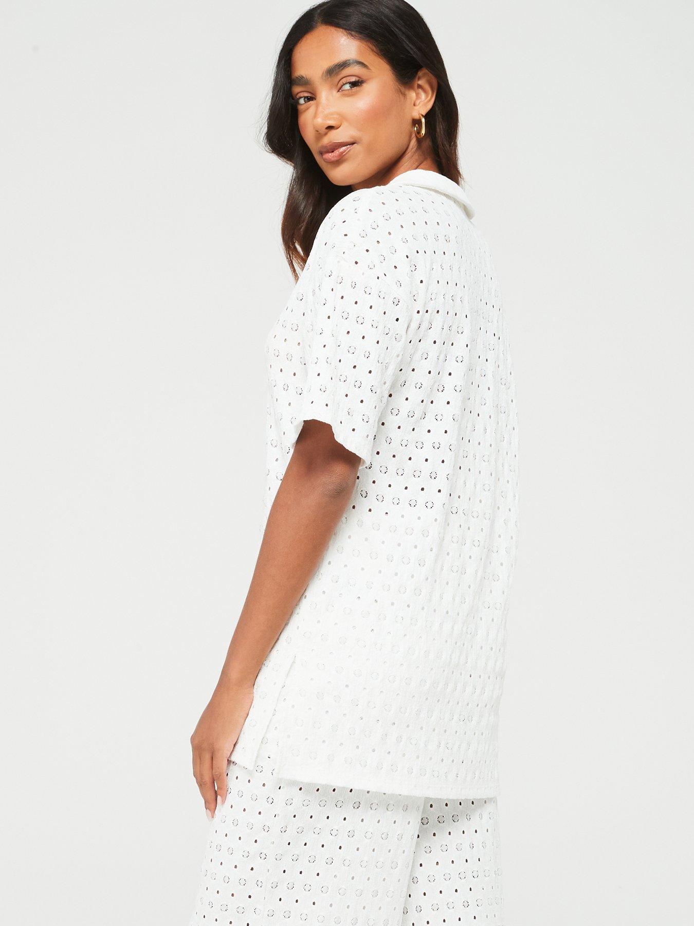 v-by-very-crochet-longline-split-top-creamstillFront