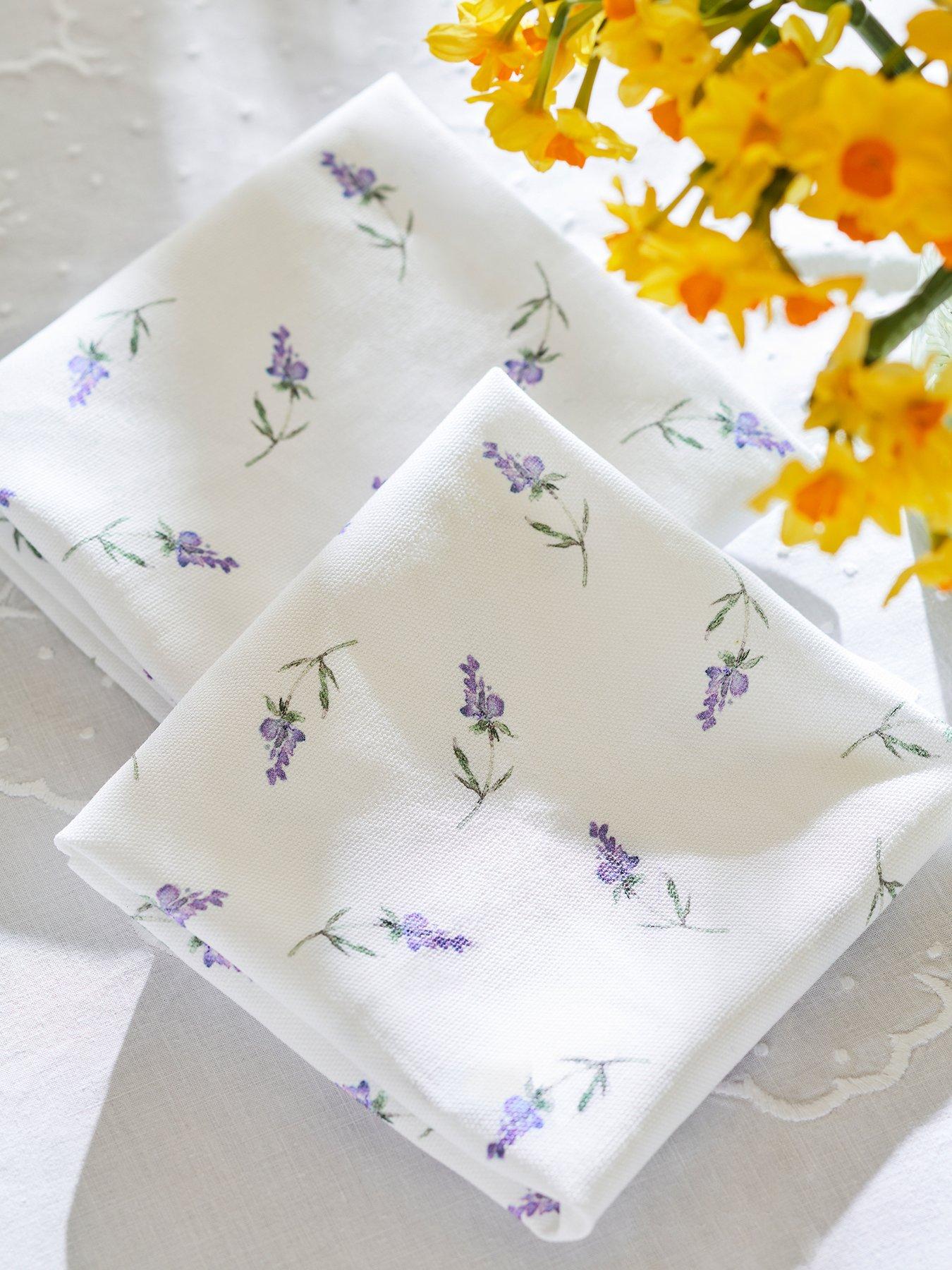 undefined Sophie Conran for Portmeirion Lavandula Set of 2 Cotton Napkins
