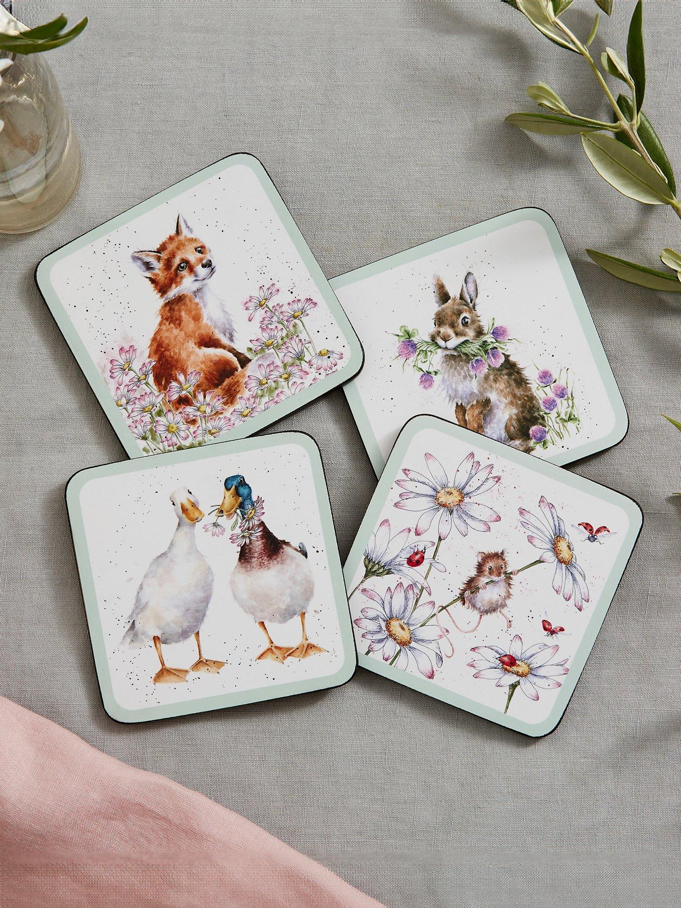 undefined Wildflowers Coasters - Set Of 4
