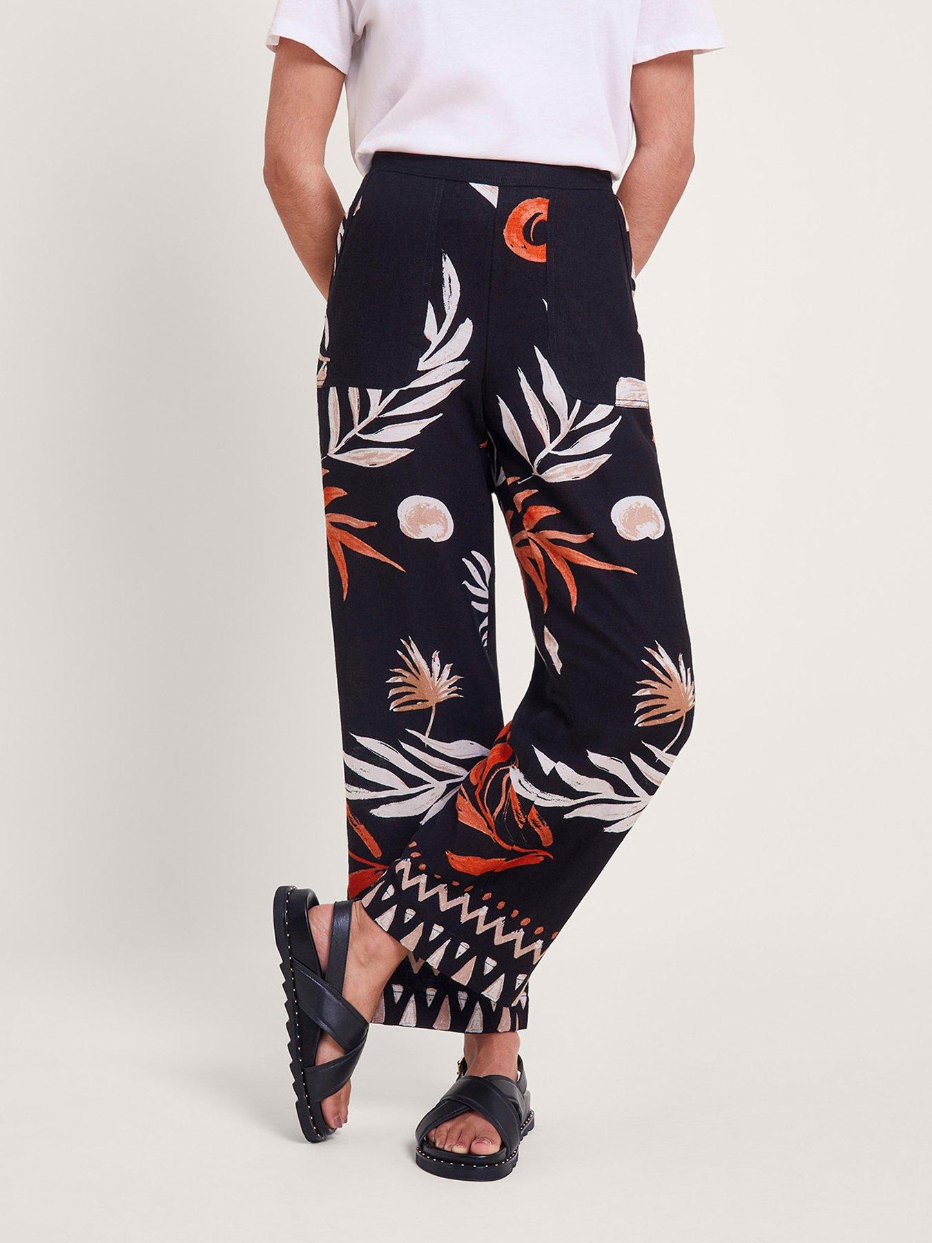 Monsoon Carlotta Print Trousers Very Ireland