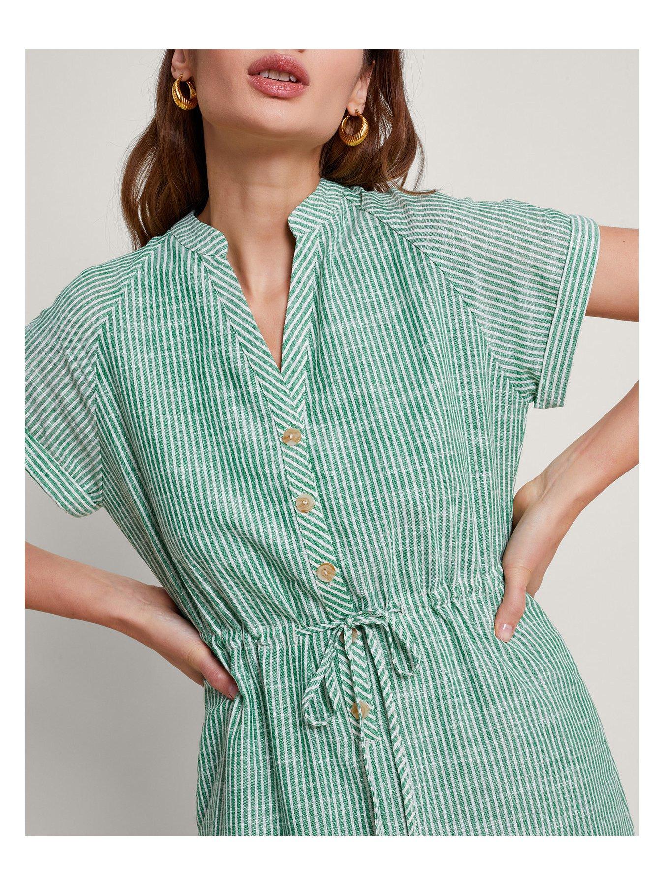 monsoon-athena-stripe-blouse-greendetail