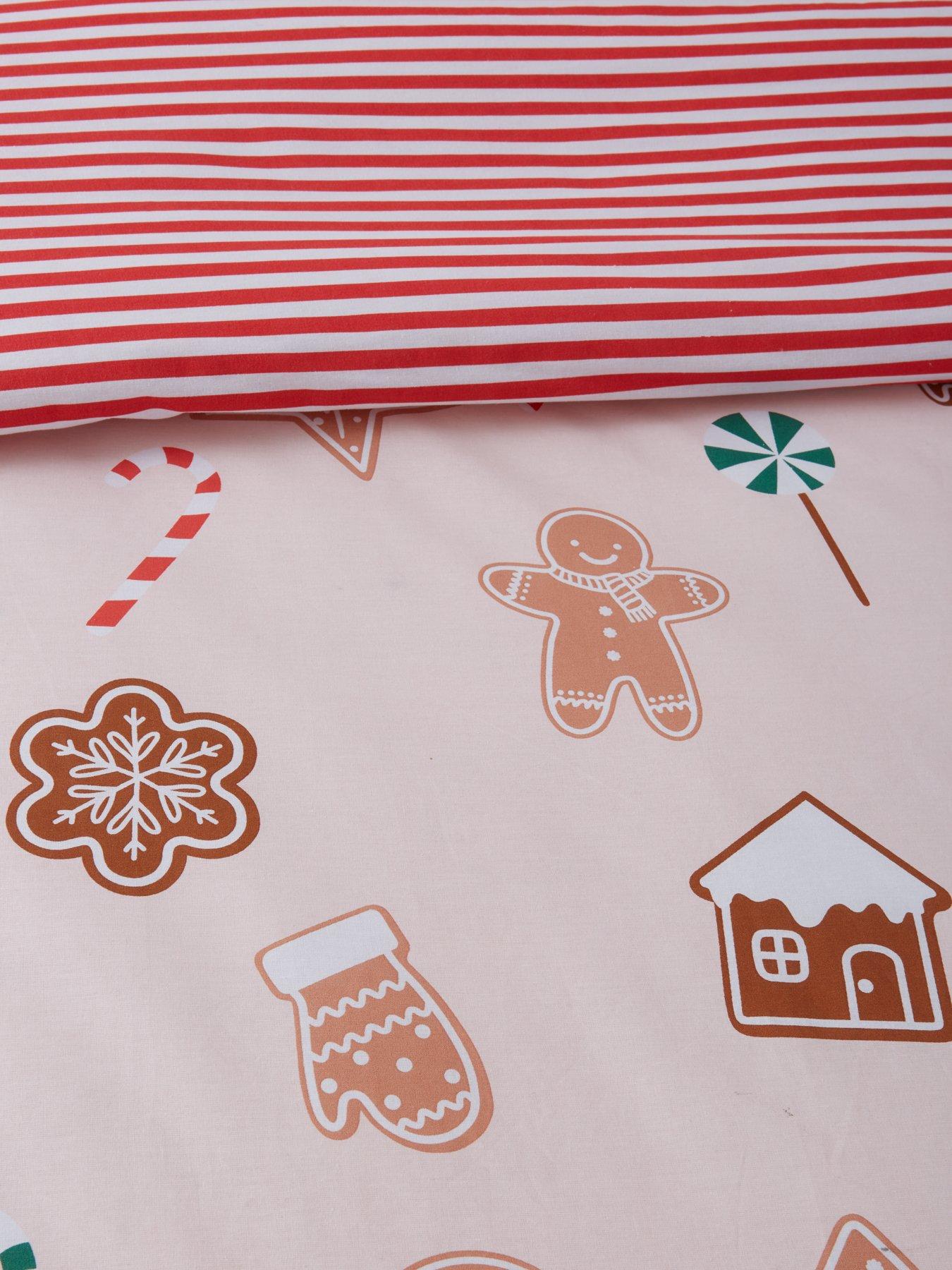 Image 4 of 5 of The Very Collection Christmas Gingerbread Reversible Duvet Cover&nbsp;Set