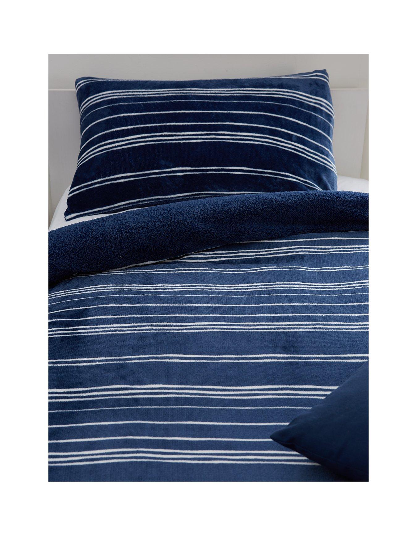 very-home-kids-cosy-stripe-fleece-duvet-cover-setstillFront