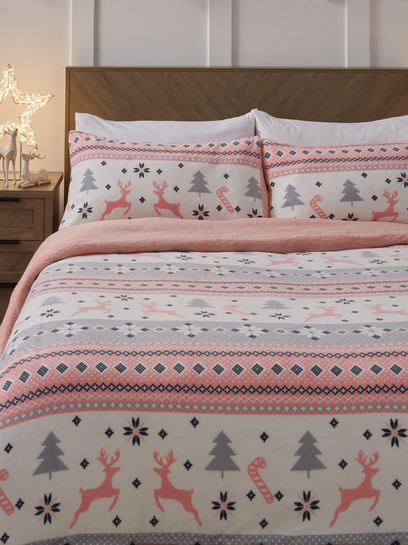 very-home-christmas-fairisle-blush-duvet-cover-setback