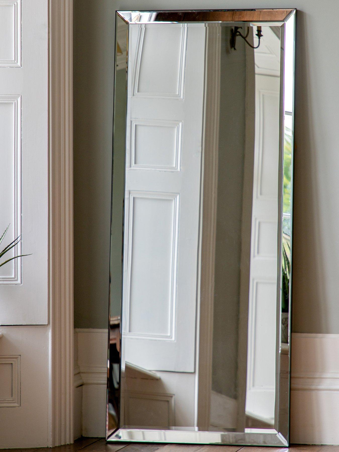 Gallery Direct Luna Leaner Mirror in Silver
