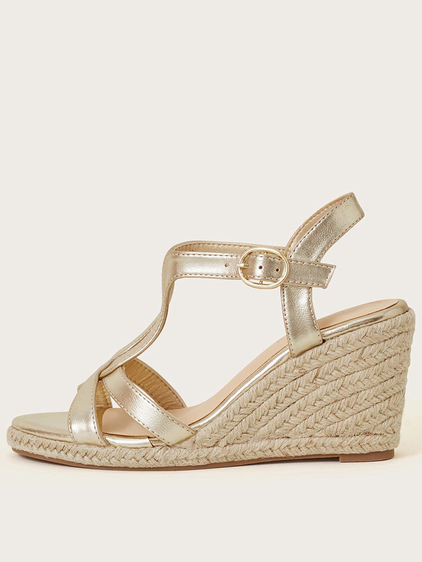 monsoon-carmela-twist-wedges-gold