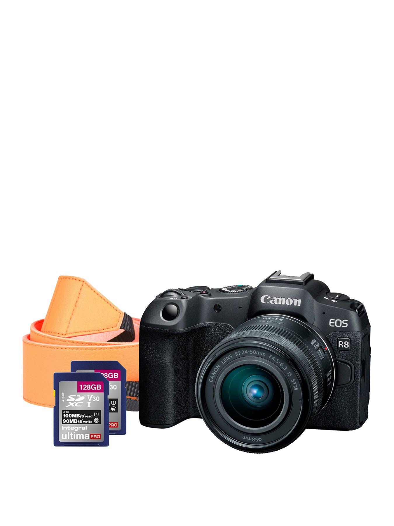 canon-eos-r8-full-frame-mirrorless-camera-with-rf-24-50mm-f45-63-is-stm-lens-2x-128gb-sd-cards-amp-neck-strap