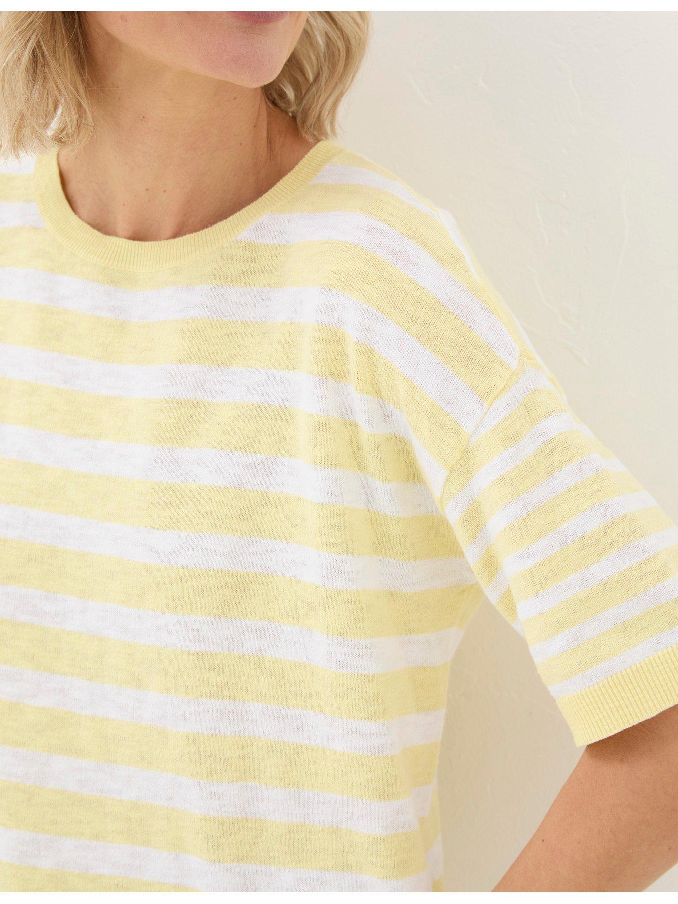 fatface-sorbet-linen-stripe-t-shirt-yellowoutfit