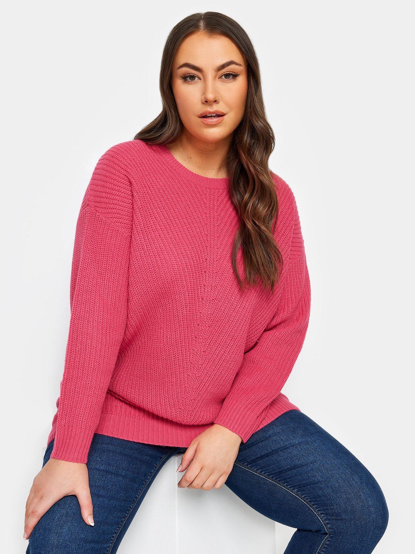 yours-curve-essential-jumper-pinkfront