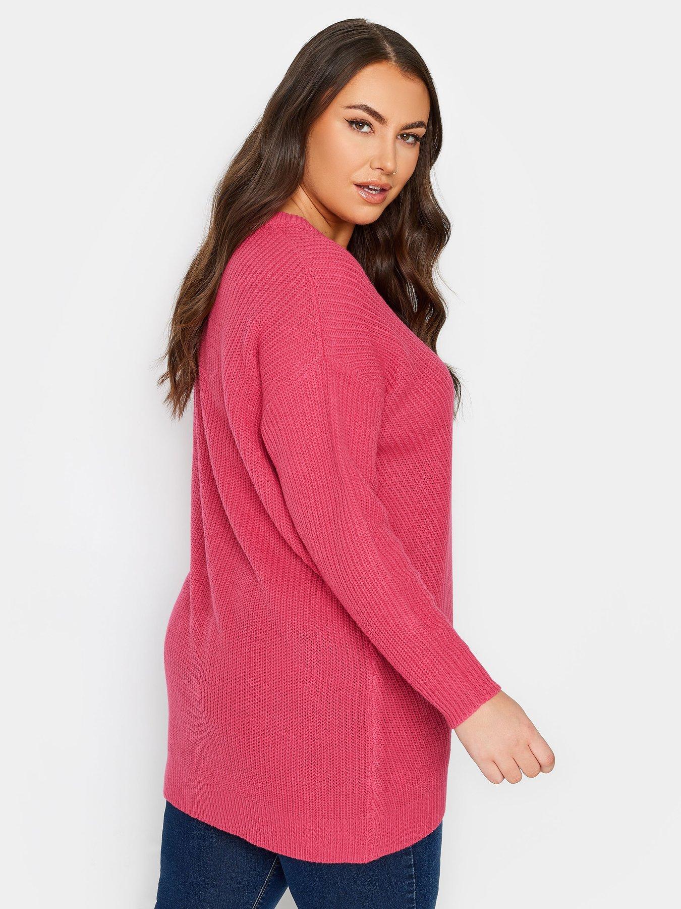 yours-curve-essential-jumper-pinkstillFront