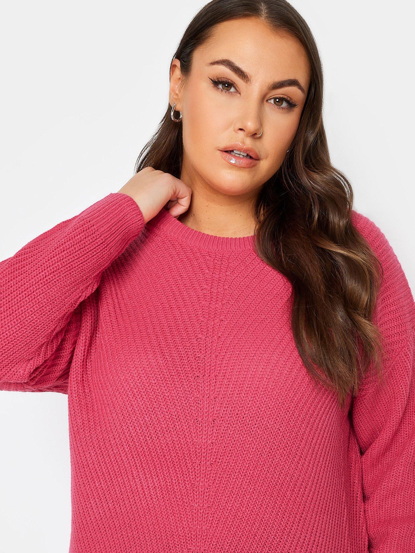 yours-curve-essential-jumper-pinkoutfit