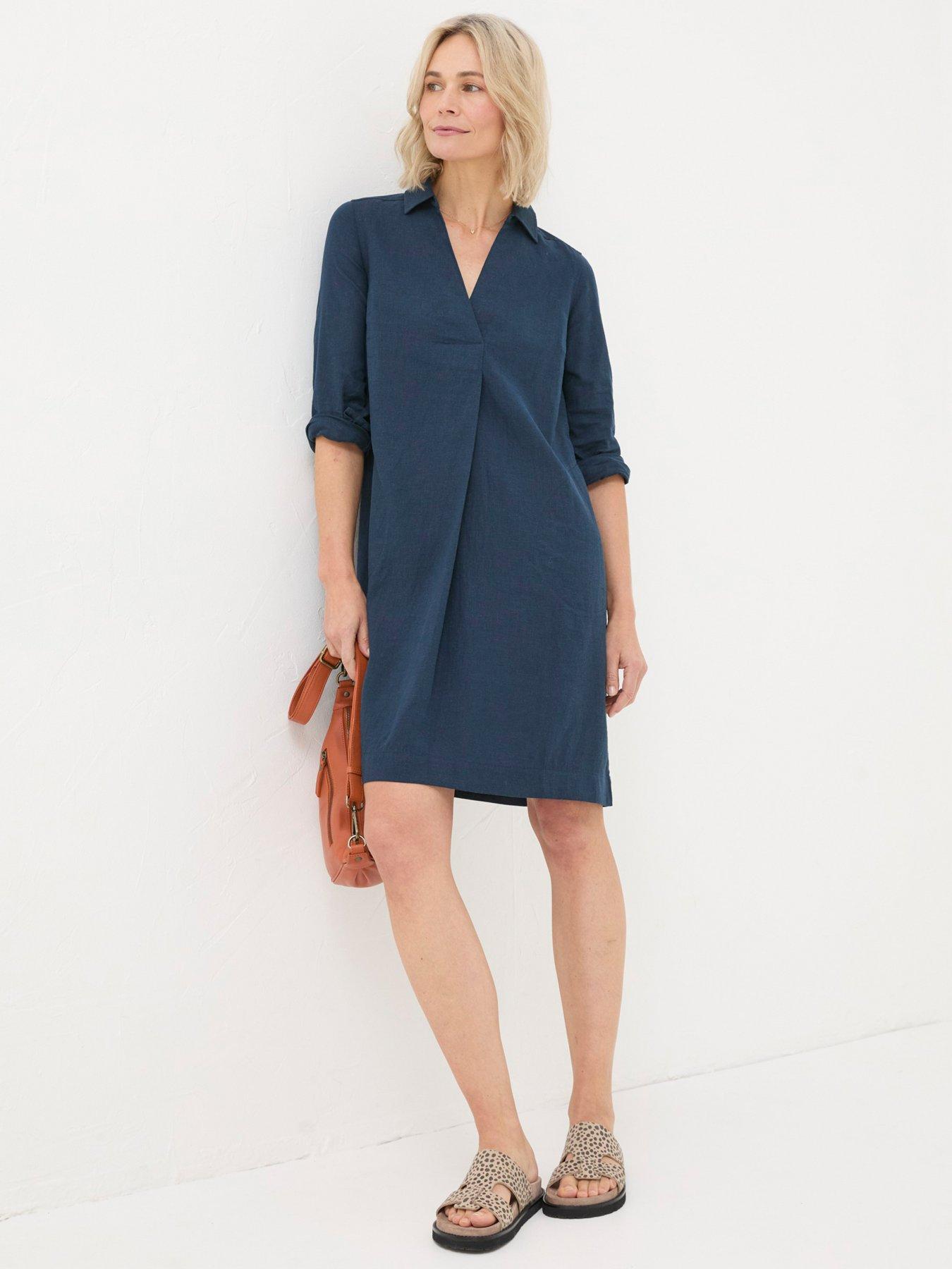 fatface-mina-linen-blend-tunic-dress-navy