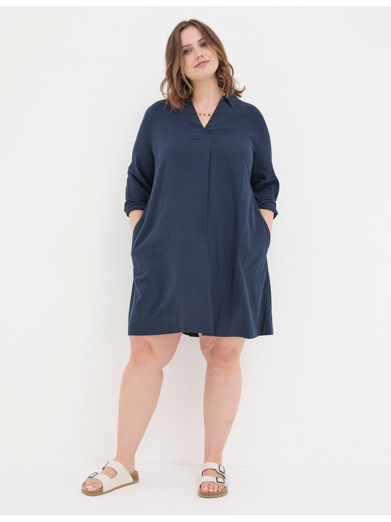 fatface-mina-linen-blend-tunic-dress-navydetail