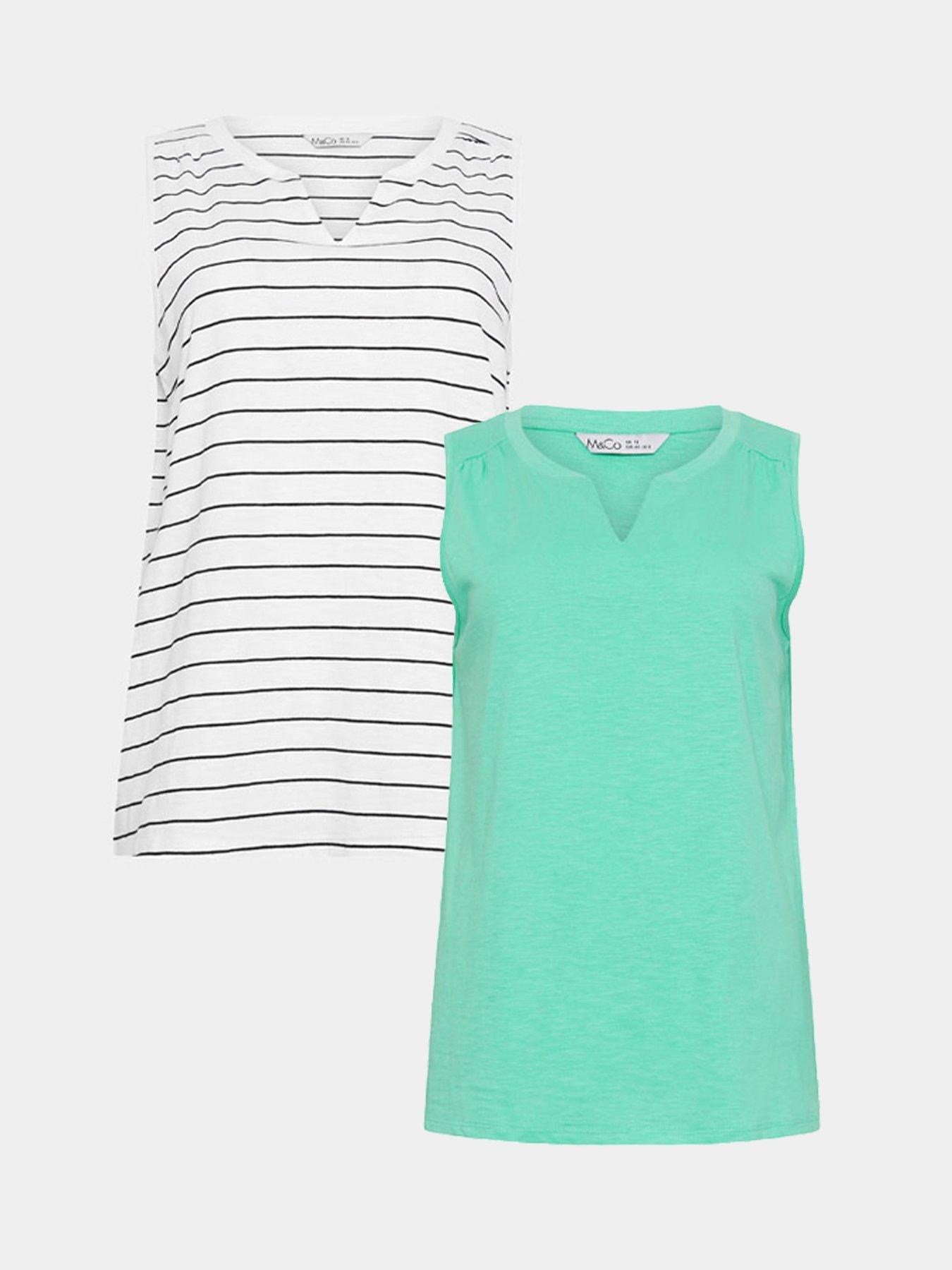 mco-2-pack-stripe-and-aqua-sleeveless-notch-neck-top