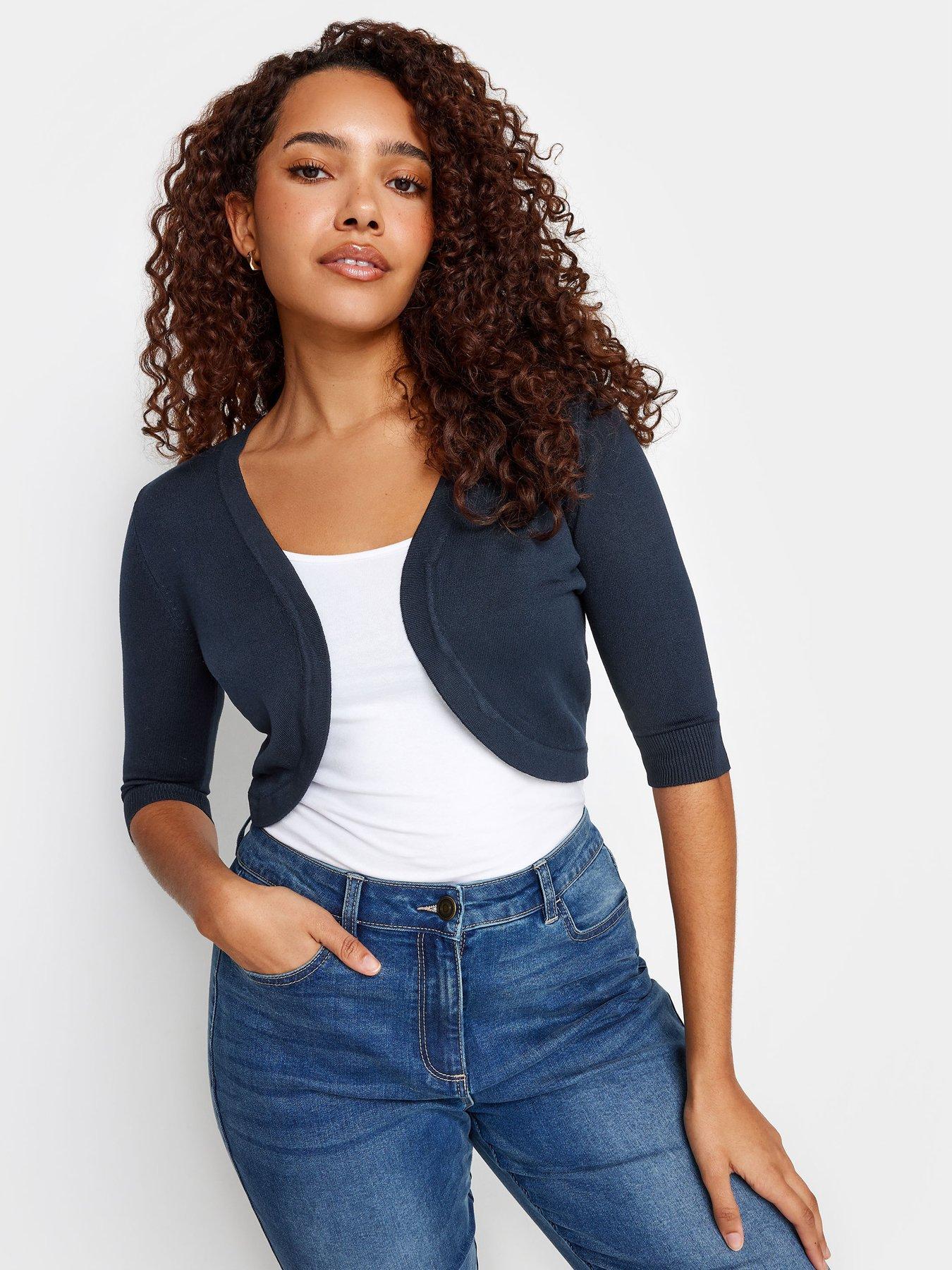 mco-petite-navy-cropped-cardigan