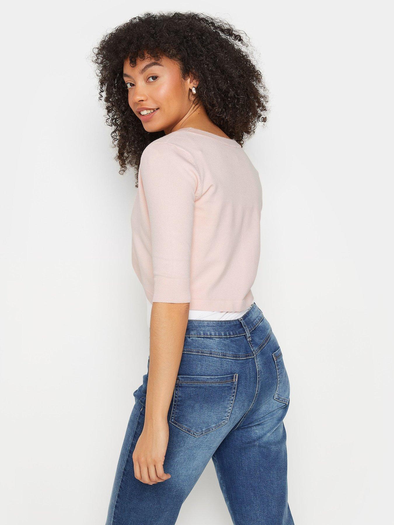 mco-petite-pink-cropped-cardiganstillFront