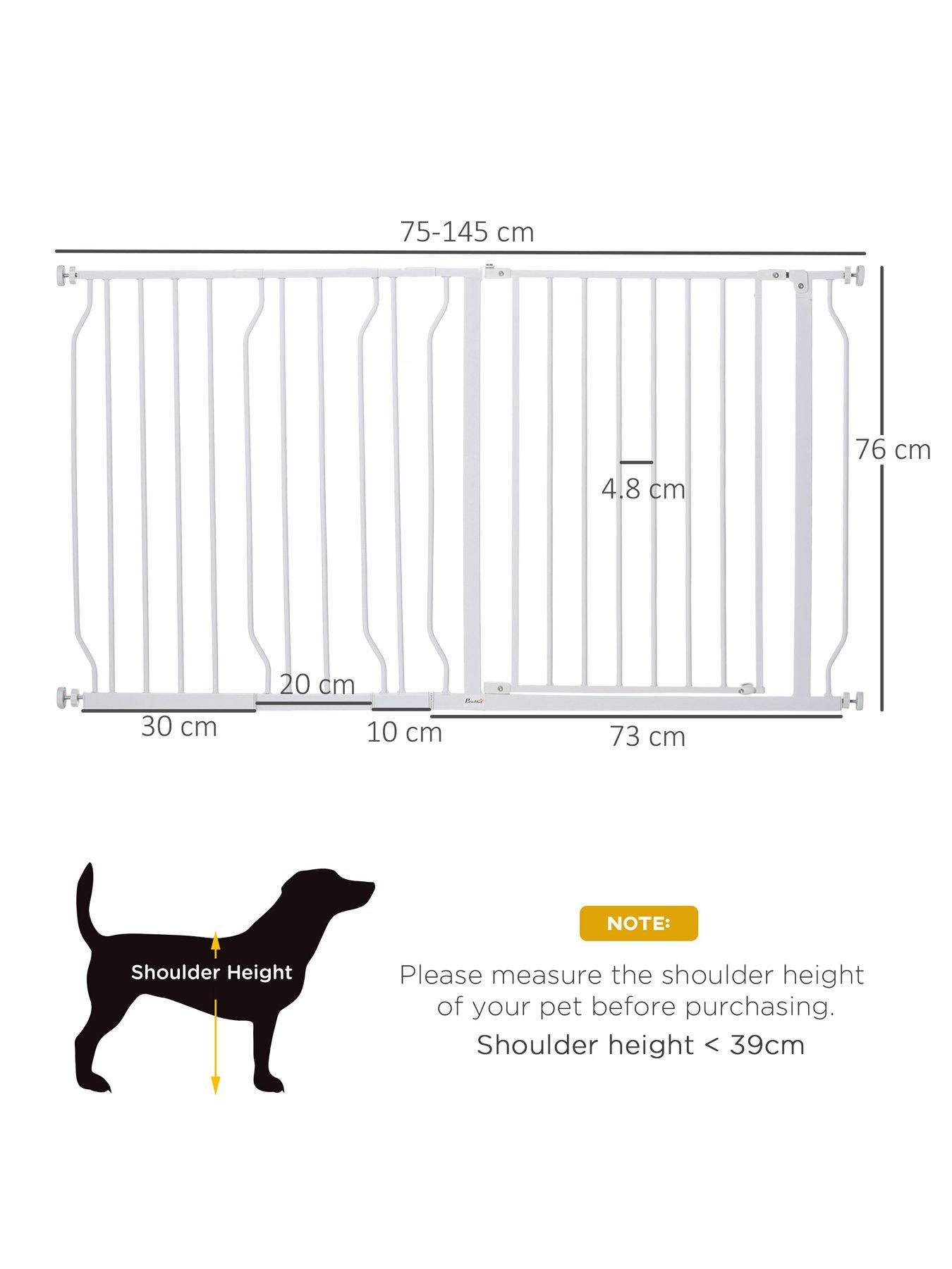 pawhut-pressure-fit-dog-gate-76h-x-75-145w-cm-whiteoutfit