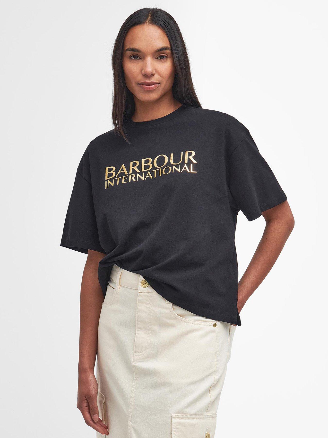 Barbour black t shirt online