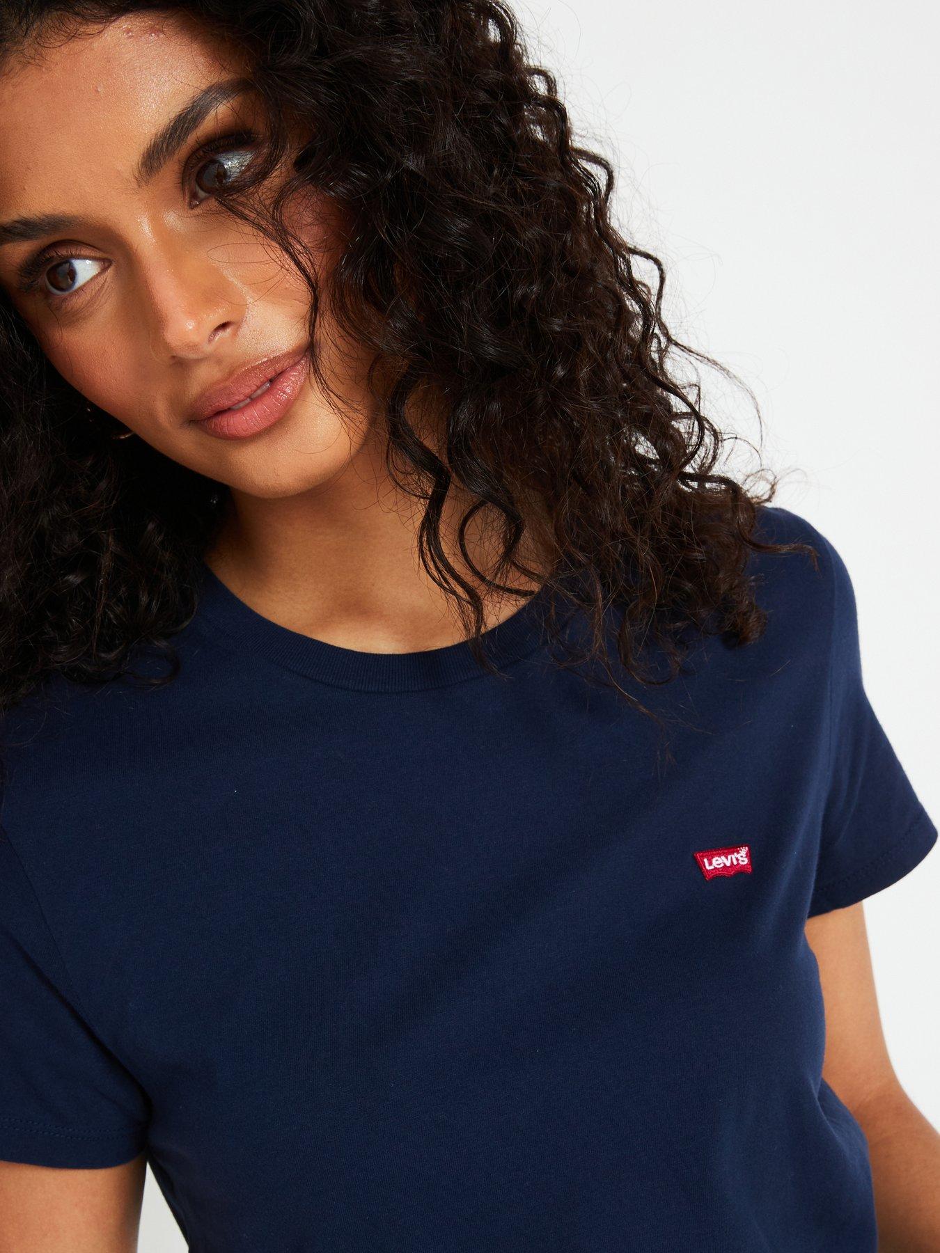 Image 4 of 5 of Levi's Perfect T-shirt - Navy Blazer Cotton