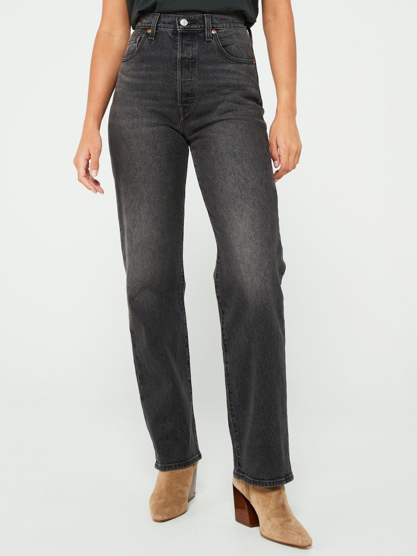 Levi's Ribcage Full-length Jeans - Static Noise Overload - Black