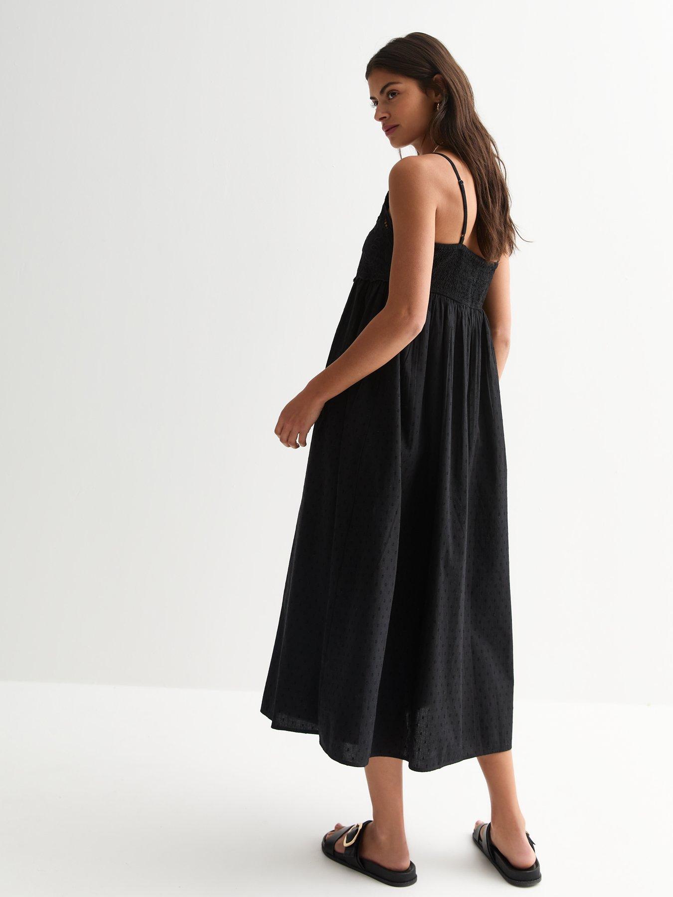 new-look-black-embroidered-cotton-midi-dress-blackstillFront