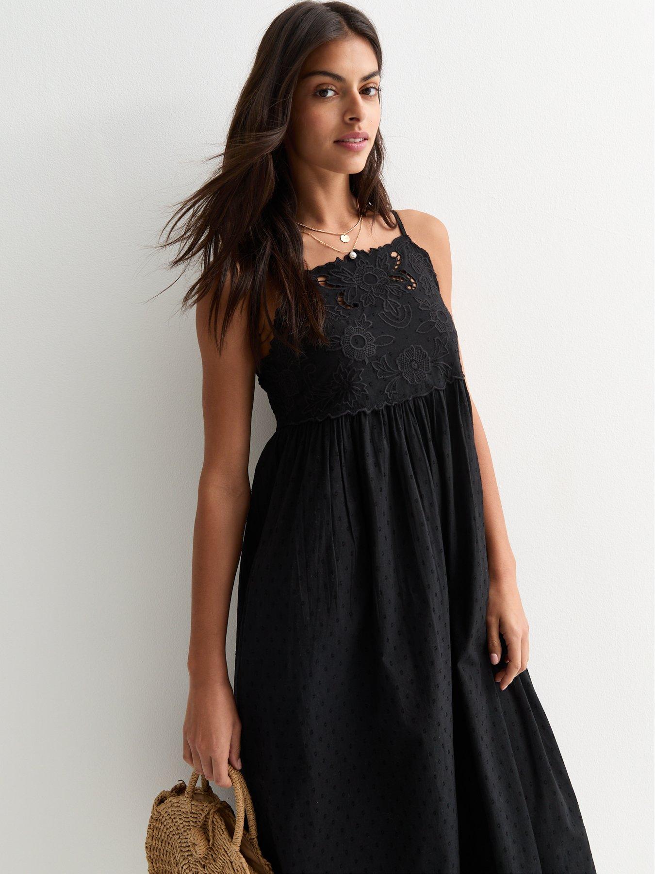 new-look-black-embroidered-cotton-midi-dress-blackback