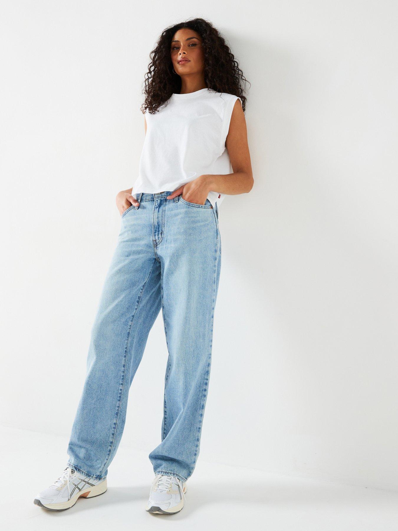 Image 1 of 6 of Levi's Boxy Tank - White + Slub