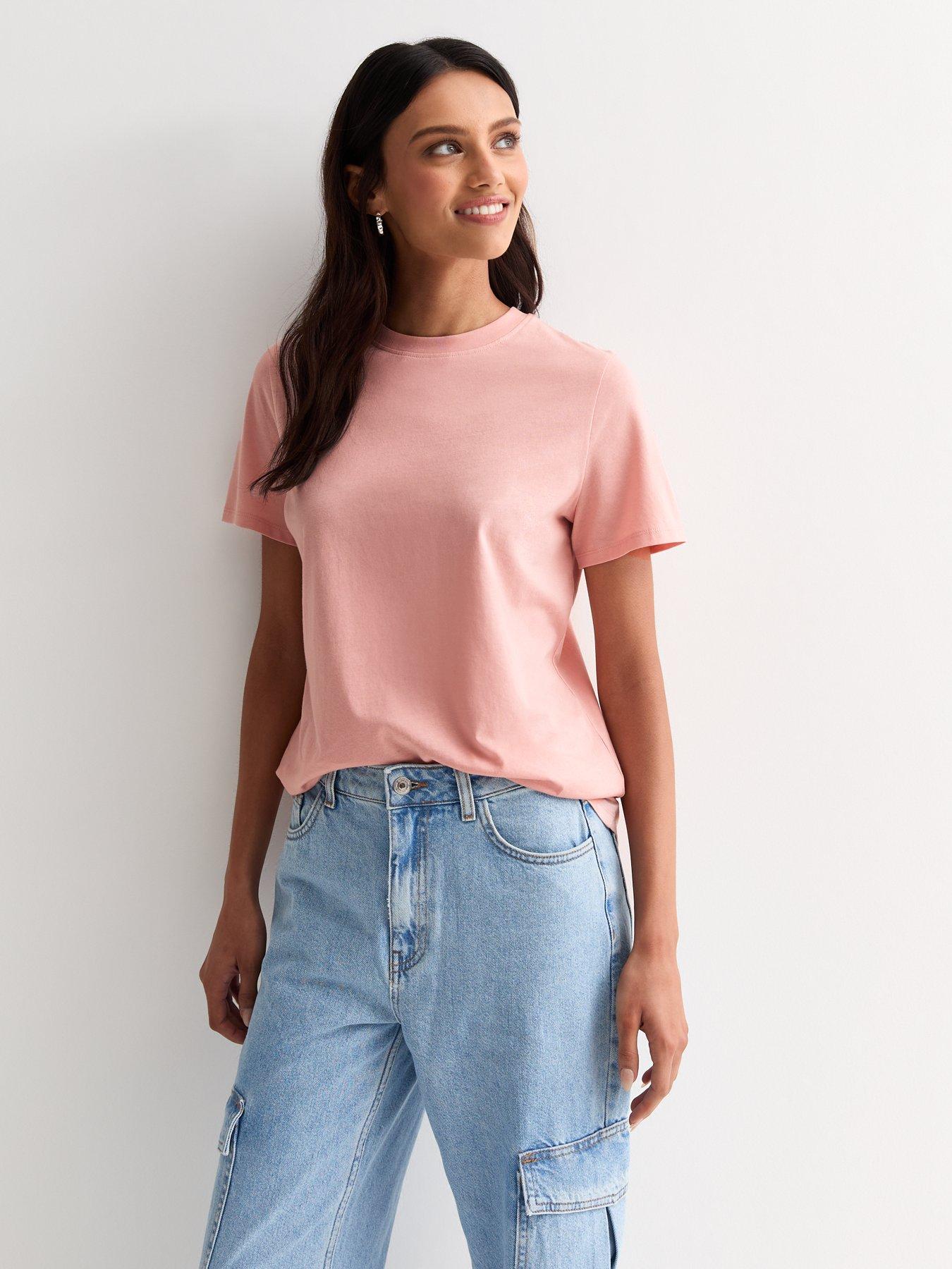 new look pink t shirt