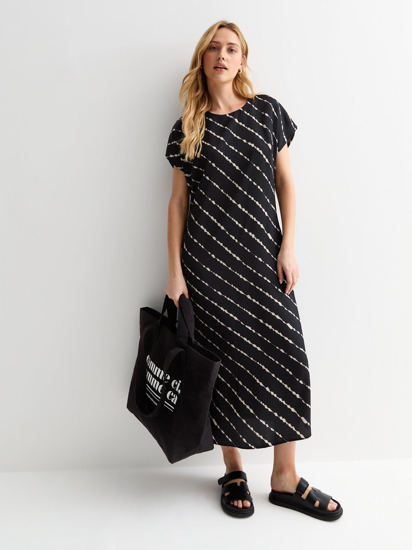 new-look-diagonal-stripe-midi-dress-blackback