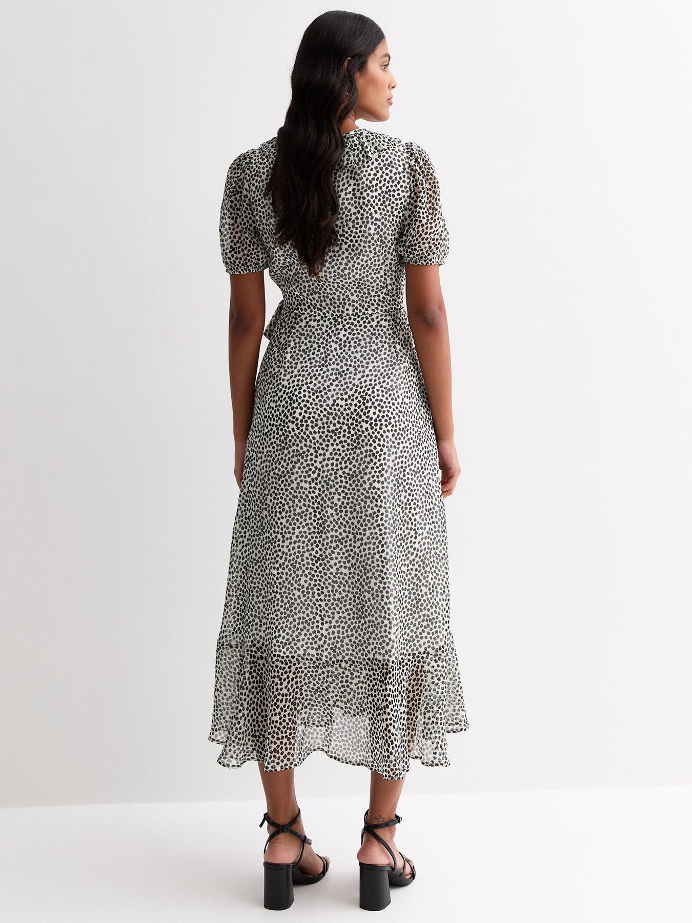 new-look-black-chiffon-spot-print-midi-wrap-dressstillFront