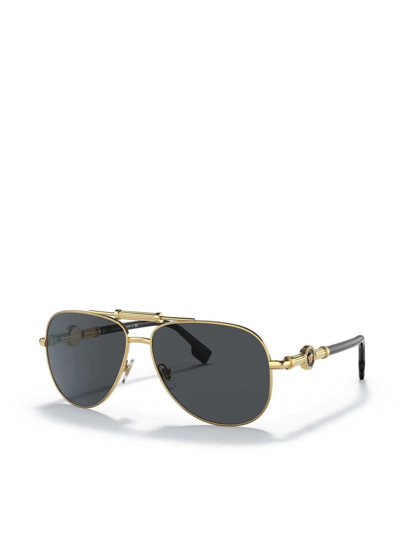 Image 1 of 4 of VERSACE Versace Aviator Sunglass