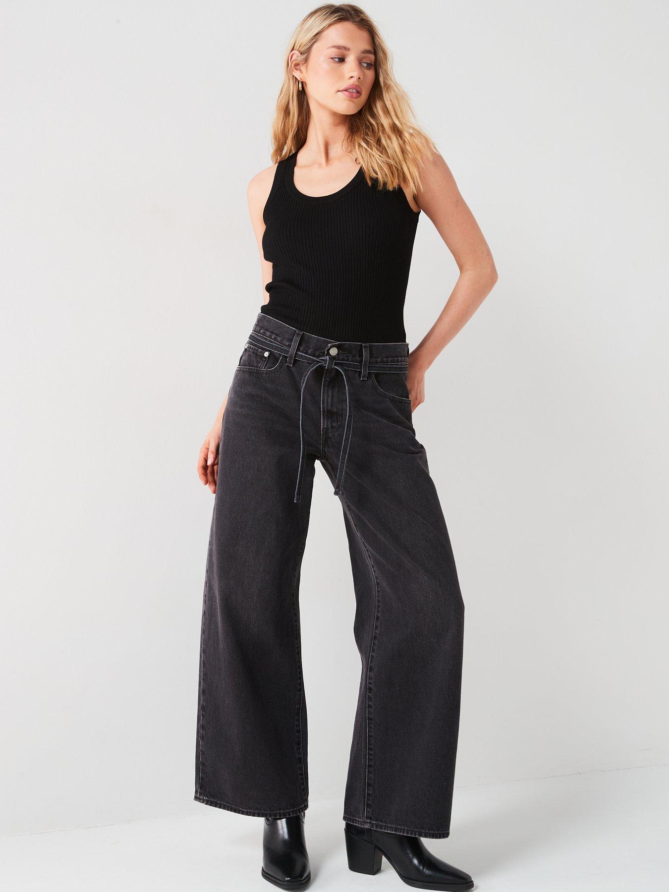 Image 3 of 4 of Levi's Xl Straight Jeans - Influential Lady Black