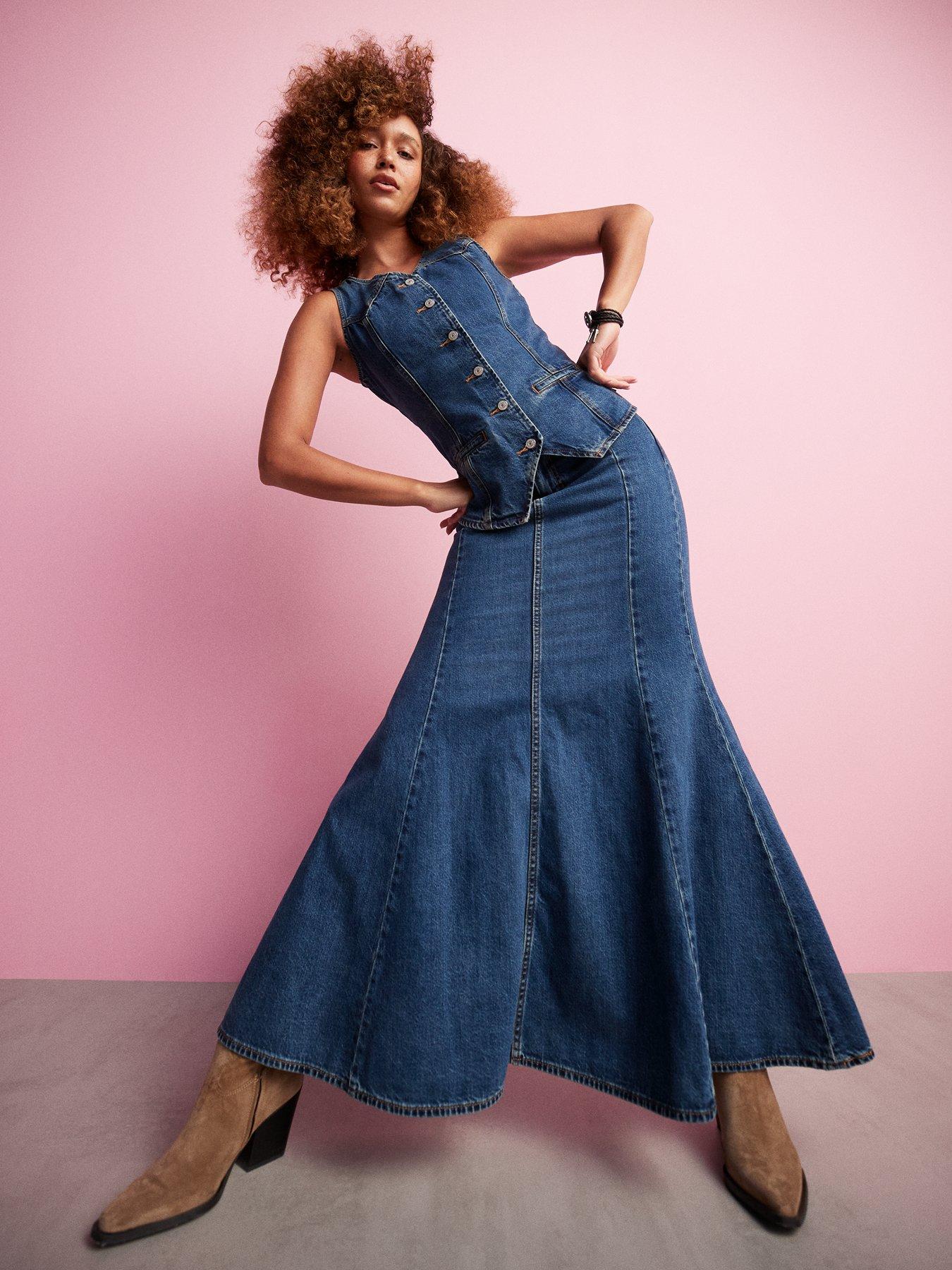 Levi's Mermaid Denim Maxi Skirt Enchantment Very Ireland