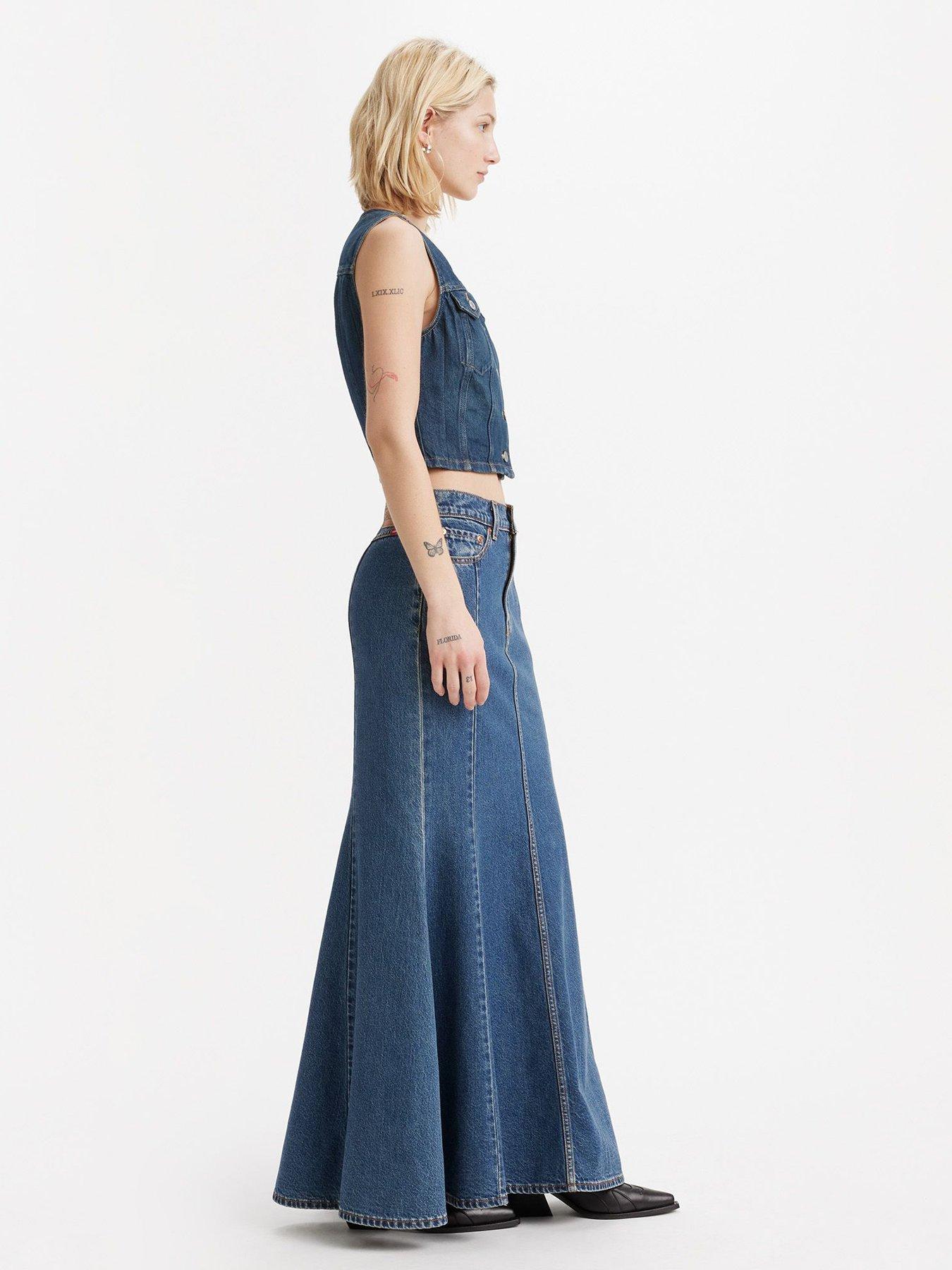 levis-mermaid-denim-maxi-skirt-enchantmentoutfit