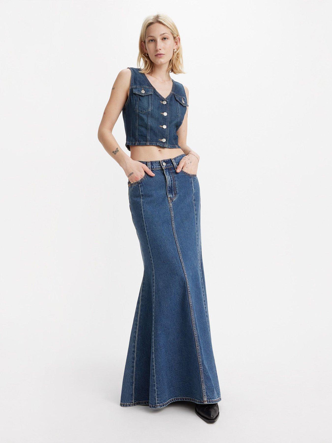 Levi's Mermaid Denim Maxi Skirt Enchantment Very Ireland