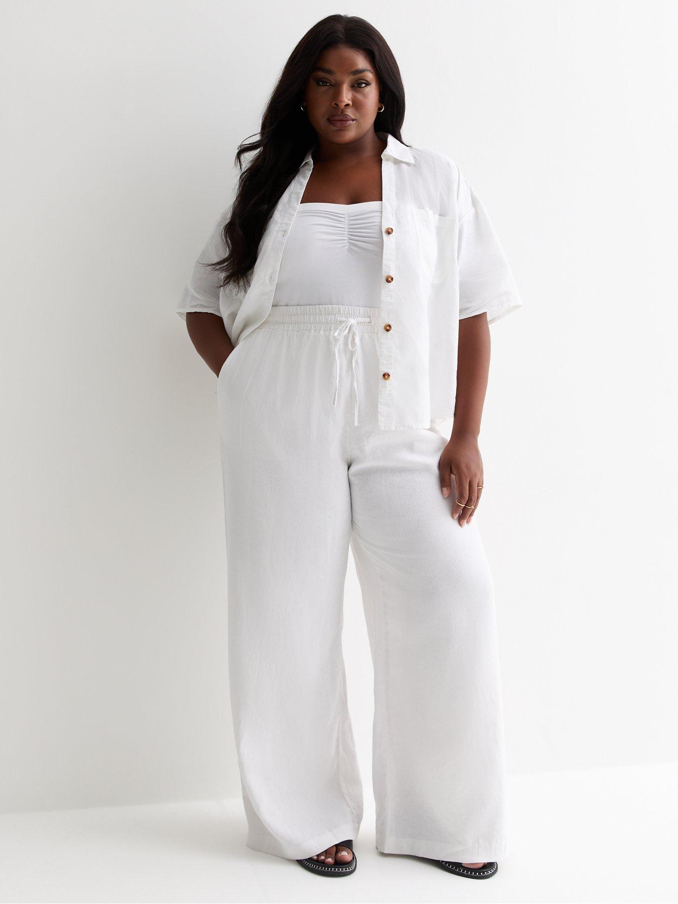 New look white trousers best sale