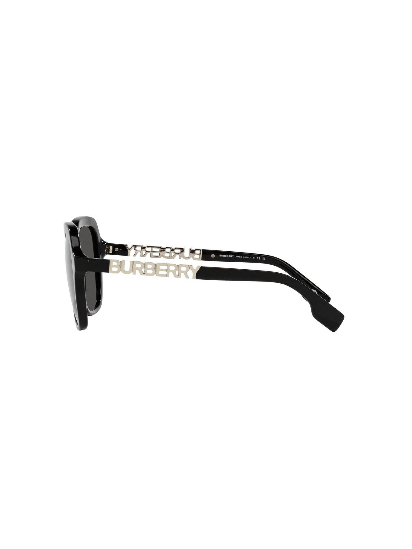 Image 2 of 4 of Burberry Joni Square Sunglasses - Black