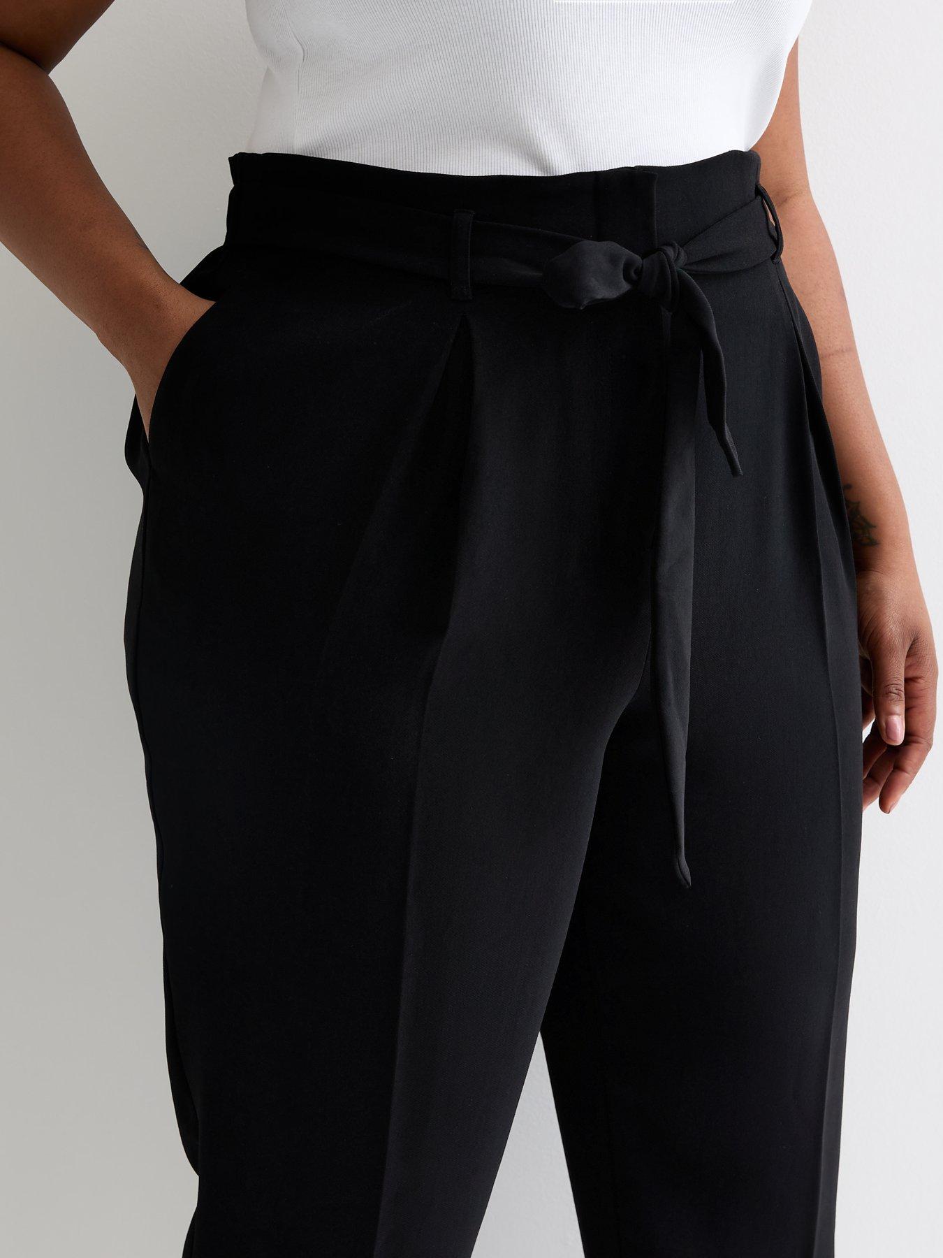 new-look-curves-tie-front-tapered-trousers-blackoutfit