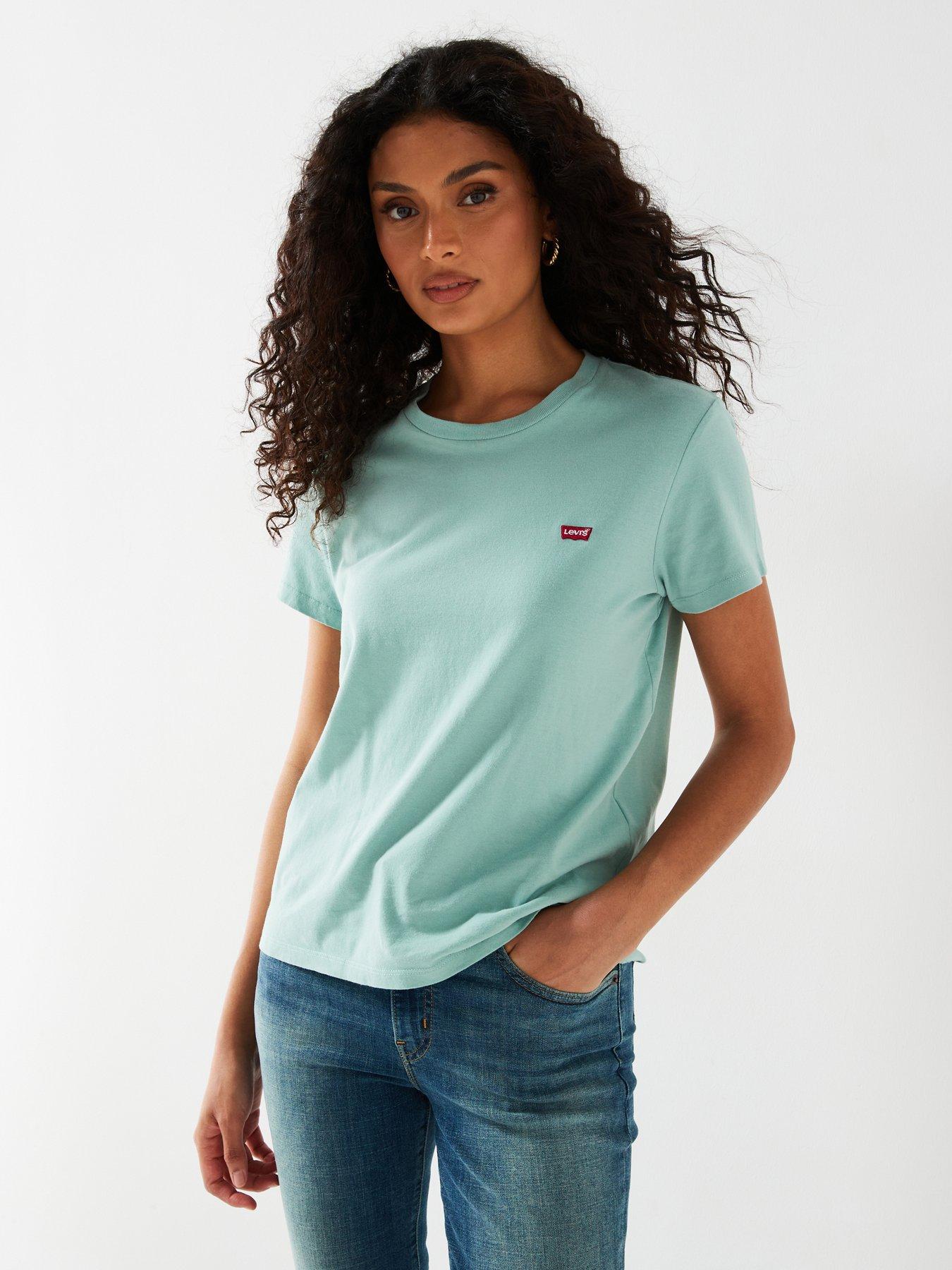 levis-the-perfect-t-shirt-blue-surf