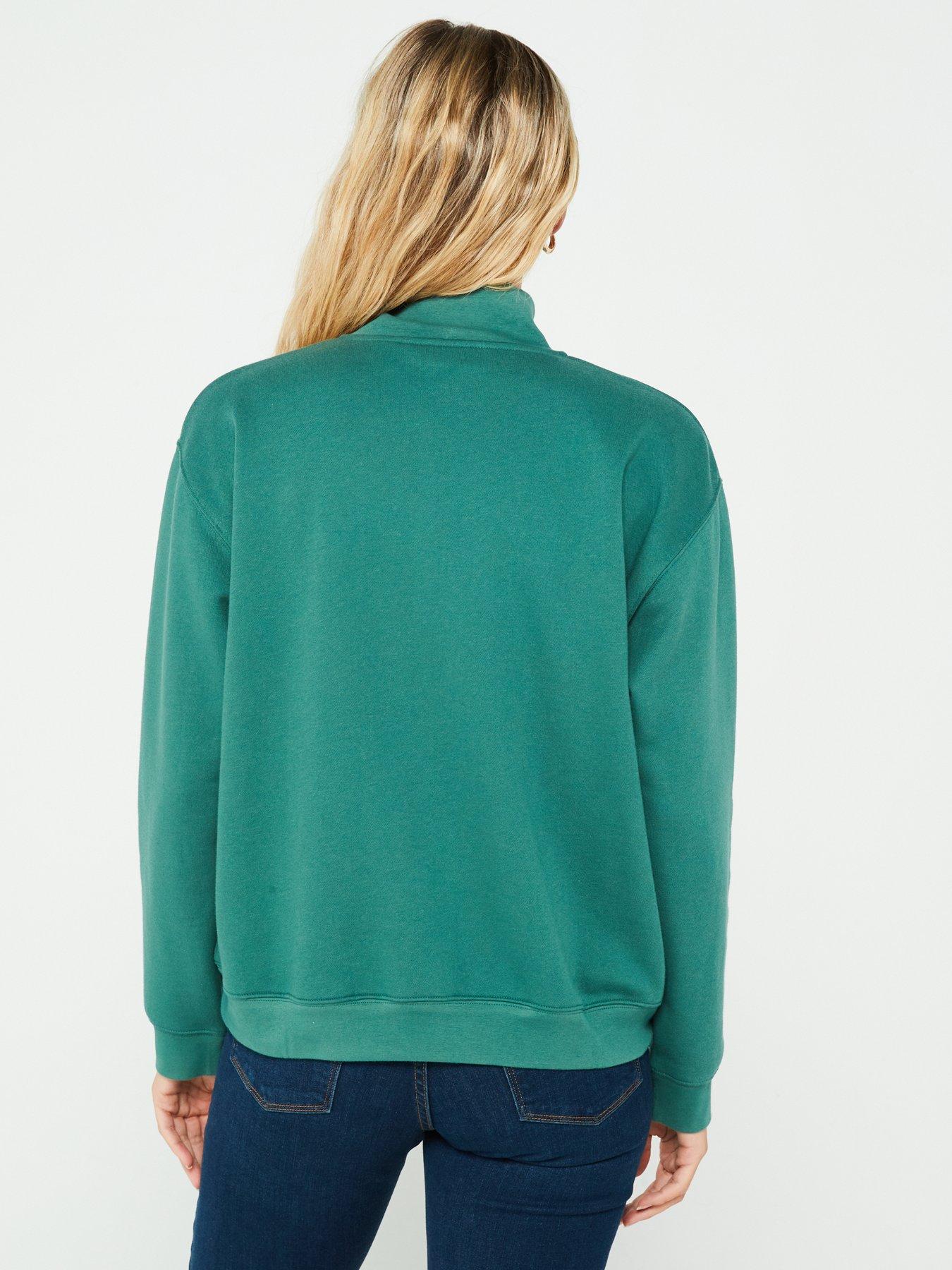 levis-everyday-14-zip-sweatshirt-bistro-greenstillFront