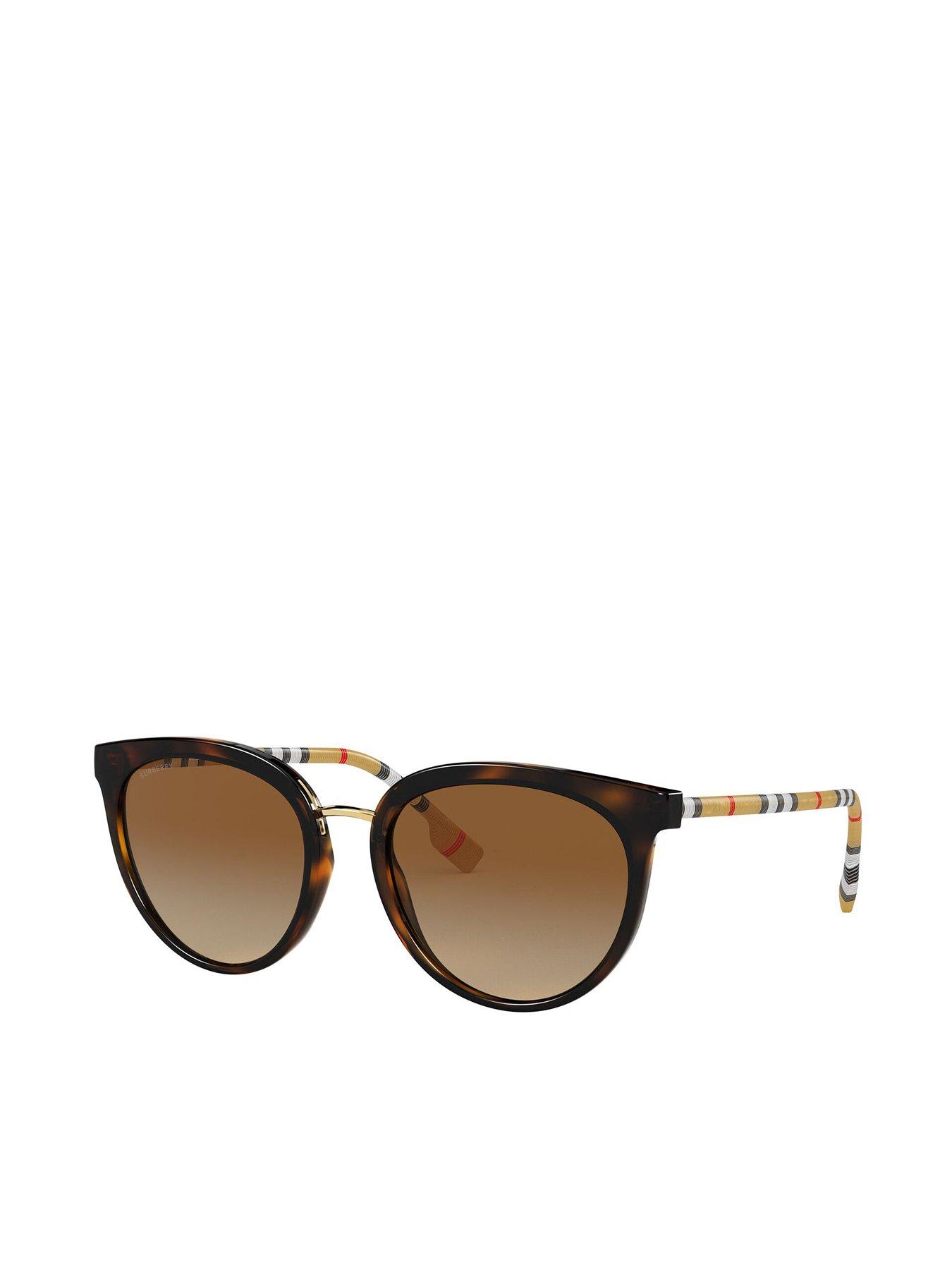 Image 1 of 4 of Burberry Burberry Round Oversized Sunglass