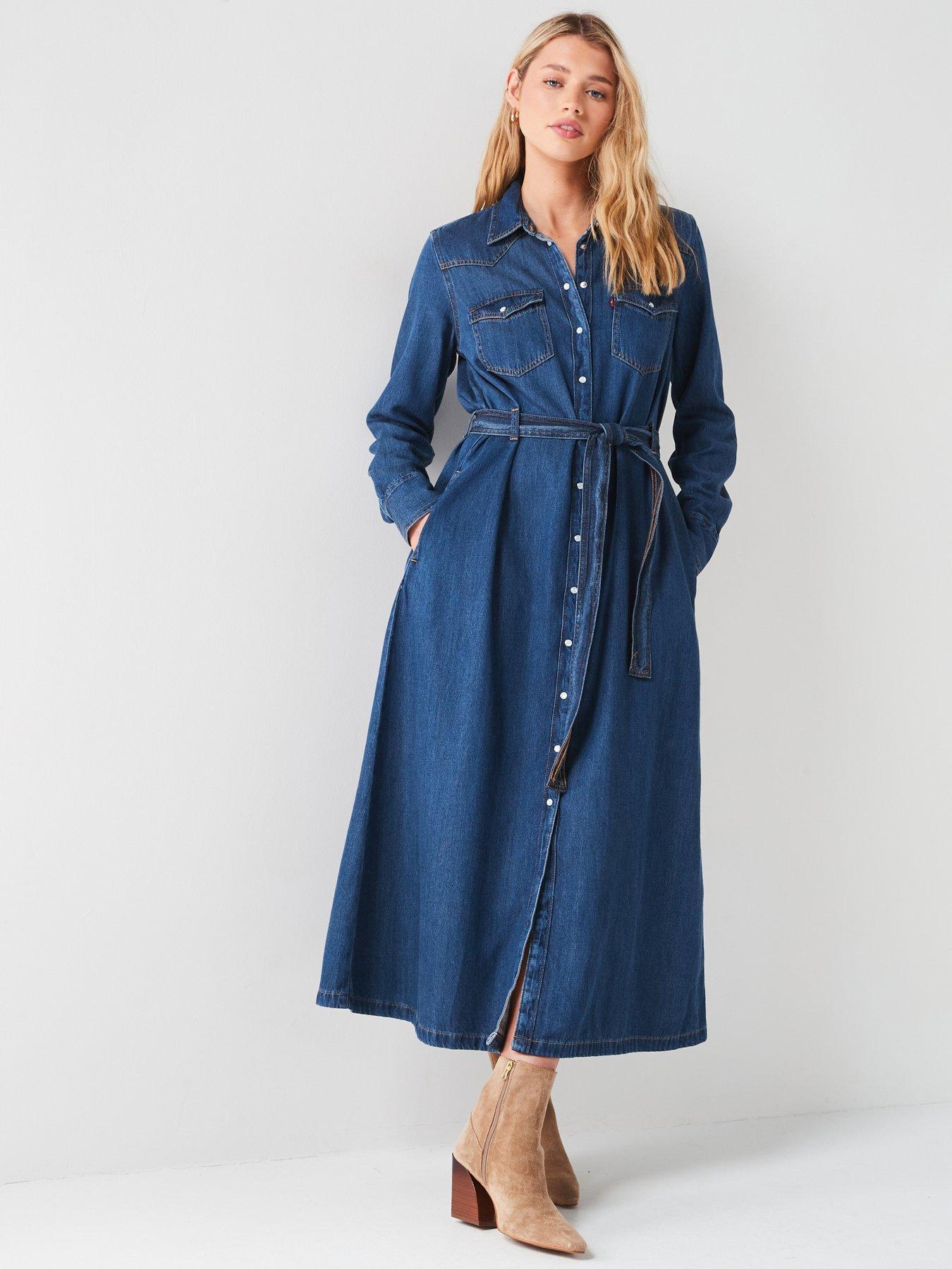 levis-quinney-denim-maxi-dress-gold-dust-west-blue