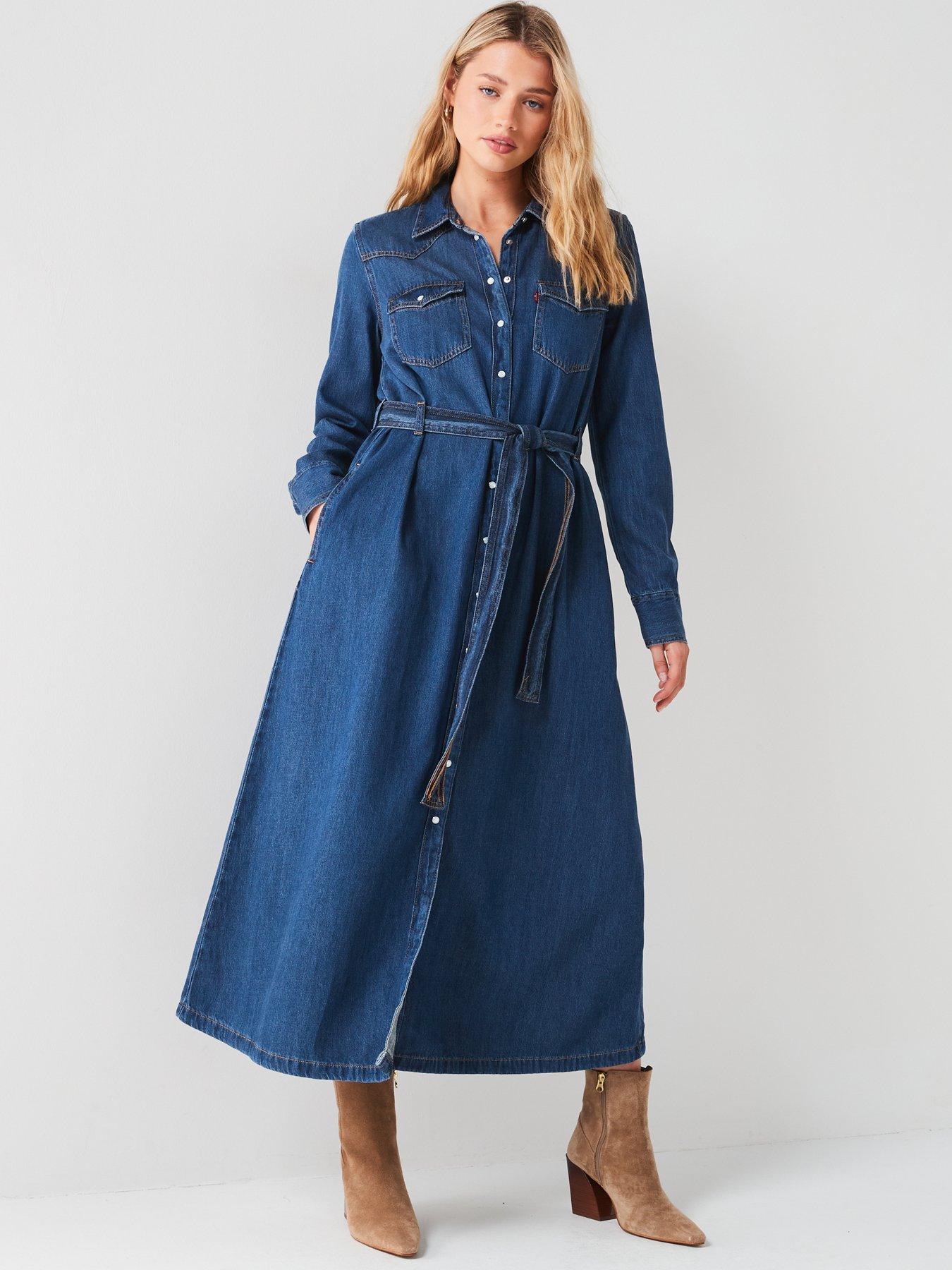 levis-quinney-denim-maxi-dress-gold-dust-west-blueback