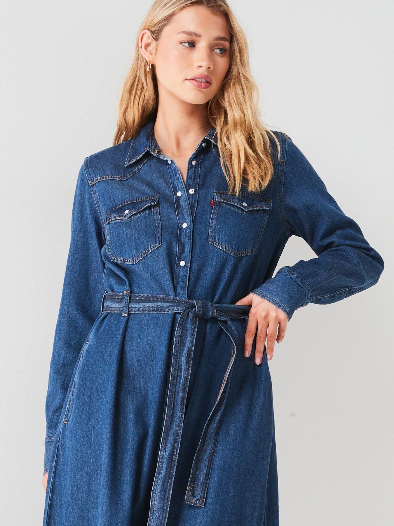 levis-quinney-denim-maxi-dress-gold-dust-west-blueoutfit