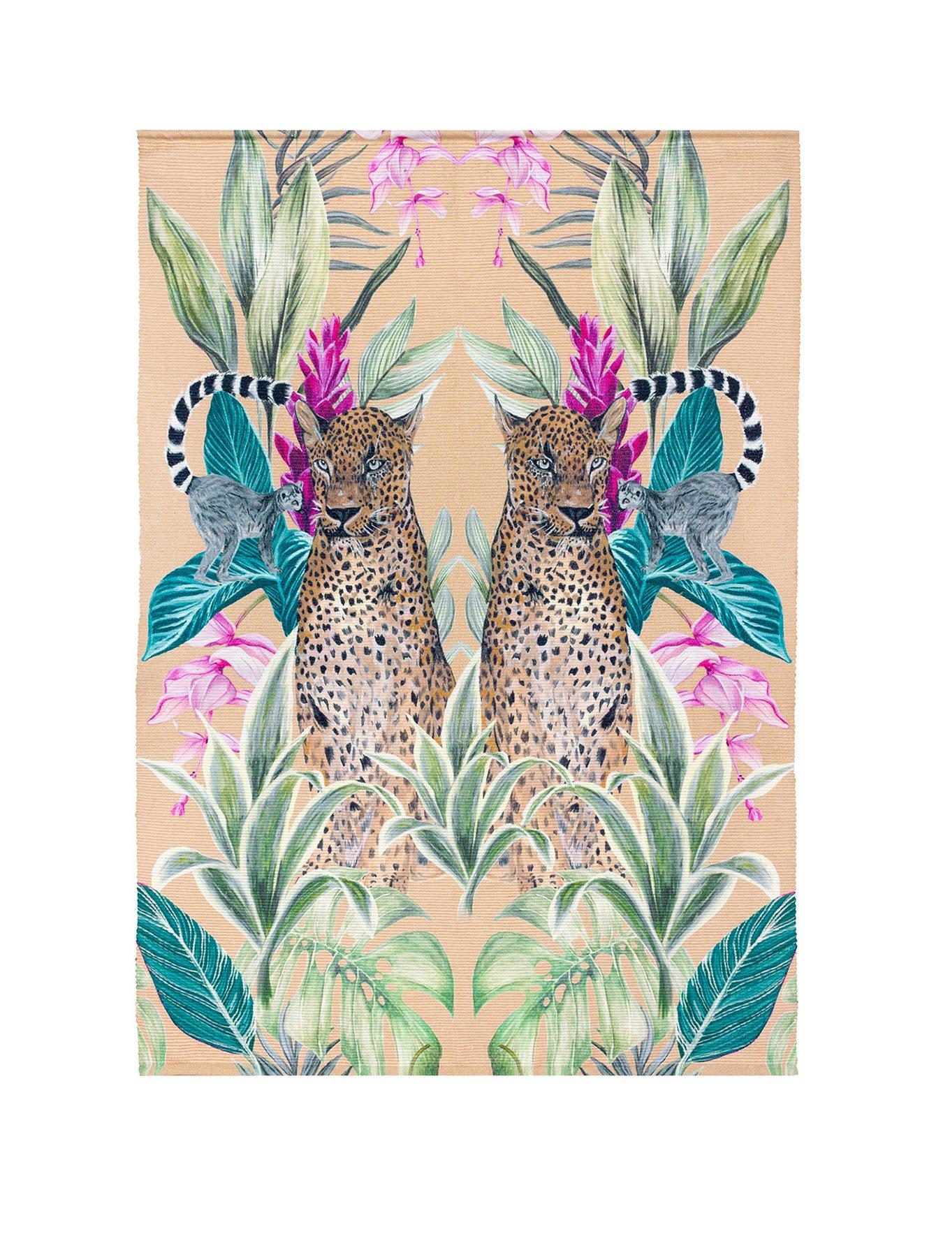 Image 1 of 2 of Wylder Kali Leopards Indoor/Outdoor Washable Rug